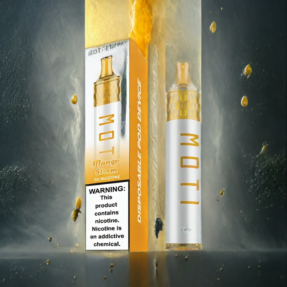 MOTI PIIN 2+ 2000 Puffs Norge Engros 50mg 6.0mL Mango Storm (Mangostorm)