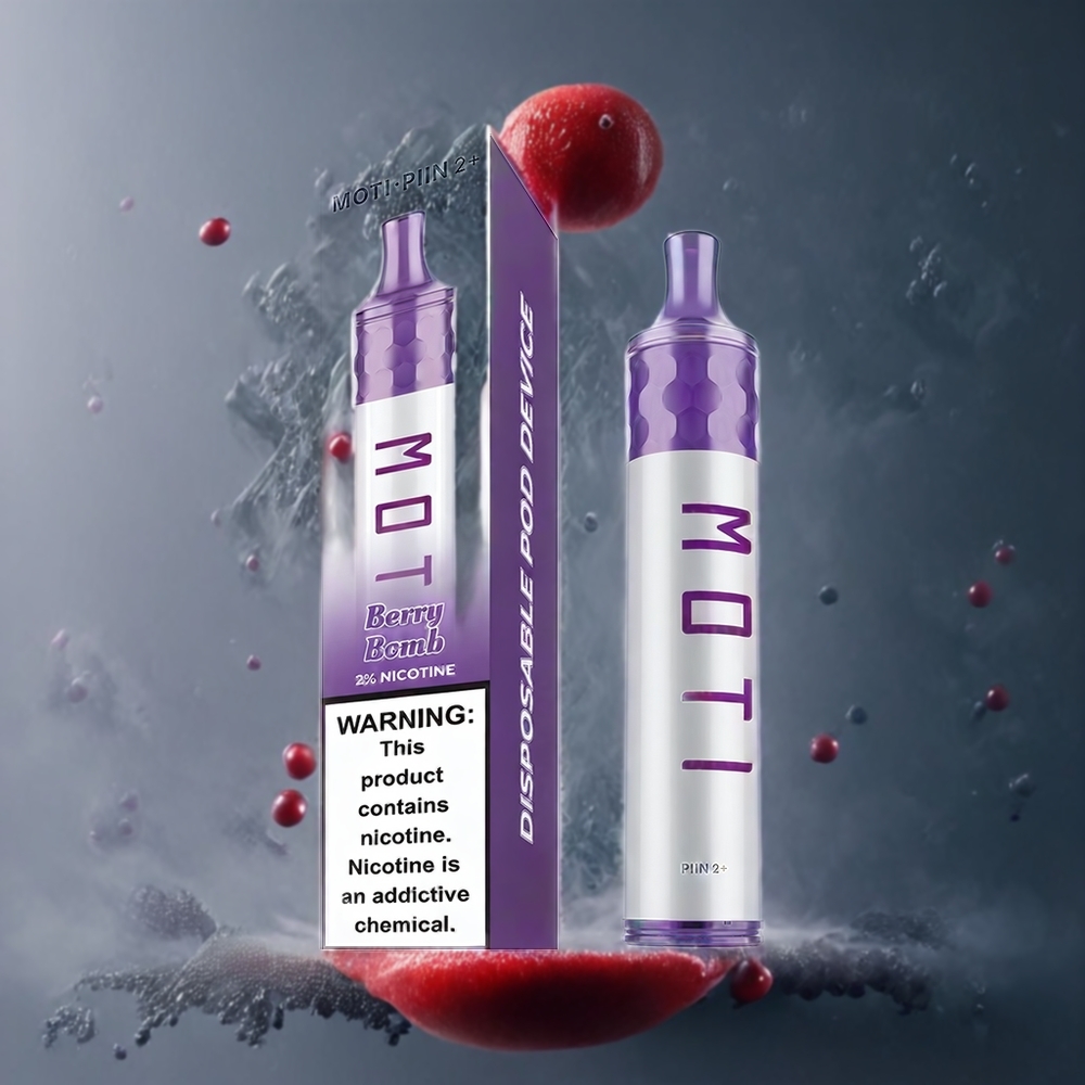 MOTI PIIN 2+ 2000 Puffs Norge Engros 50mg Nikotin 6.0mL Bærsmell