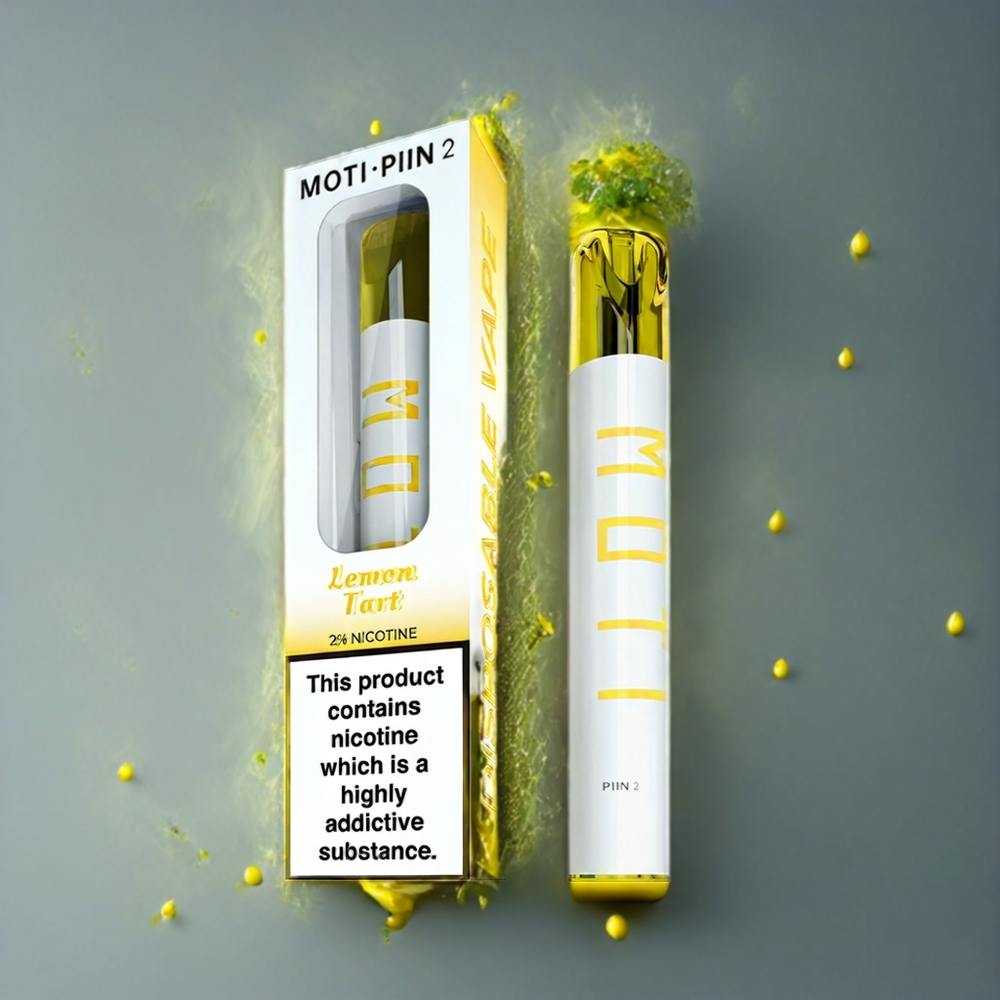 MOTI PIIN 2 600 Norge Engros Sitronterte 2% 2.0mL 400mAh 7.7W Stål PC