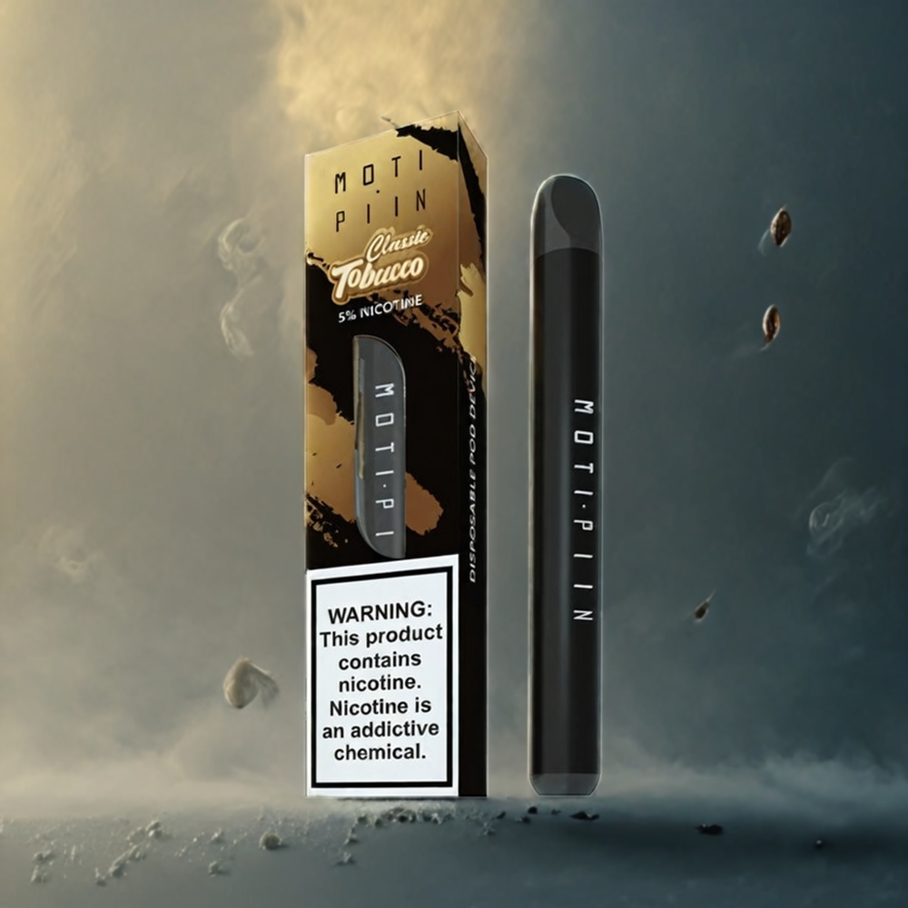 MOTI PIIN Klassisk Tobakk Norge Engros 2% Nikotinsalt 1.6mL 320mAh