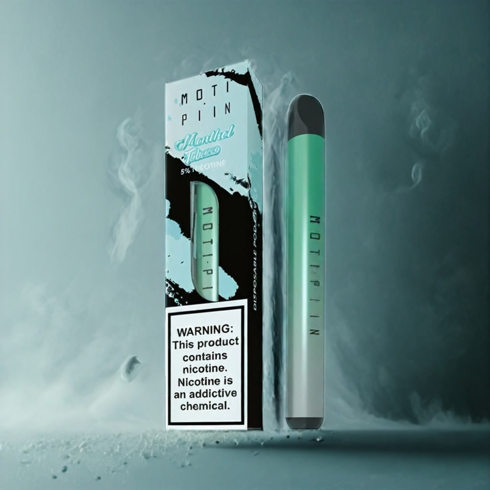 MOTI PIIN Menthol Tobakk Norge Engros 2% Nikotinsalt 1.6mL 320mAh