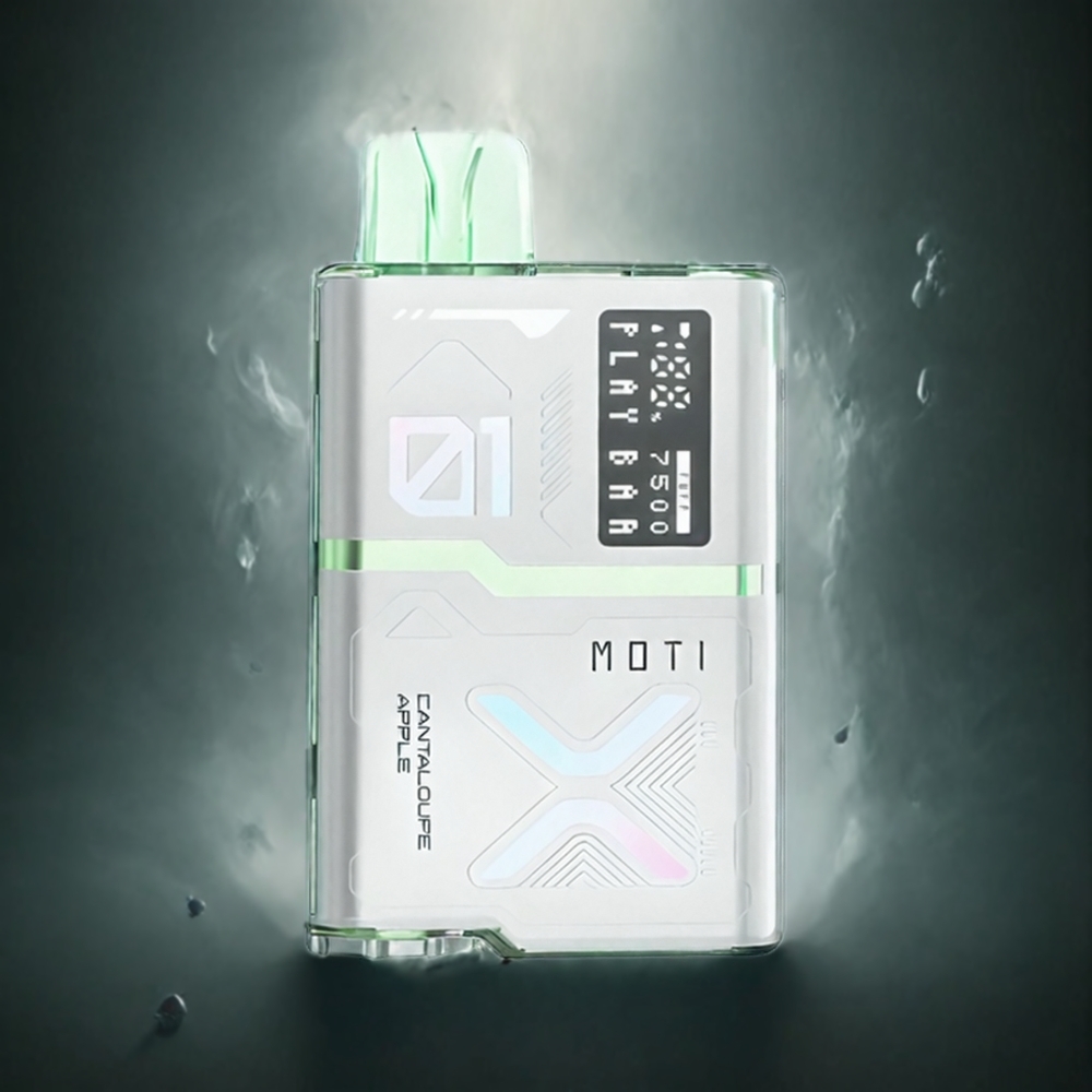 MOTI PLAY BAR 7500 Engangs Vape Melon Eple Norge Engros 700mAh 18mL Mesh Coil