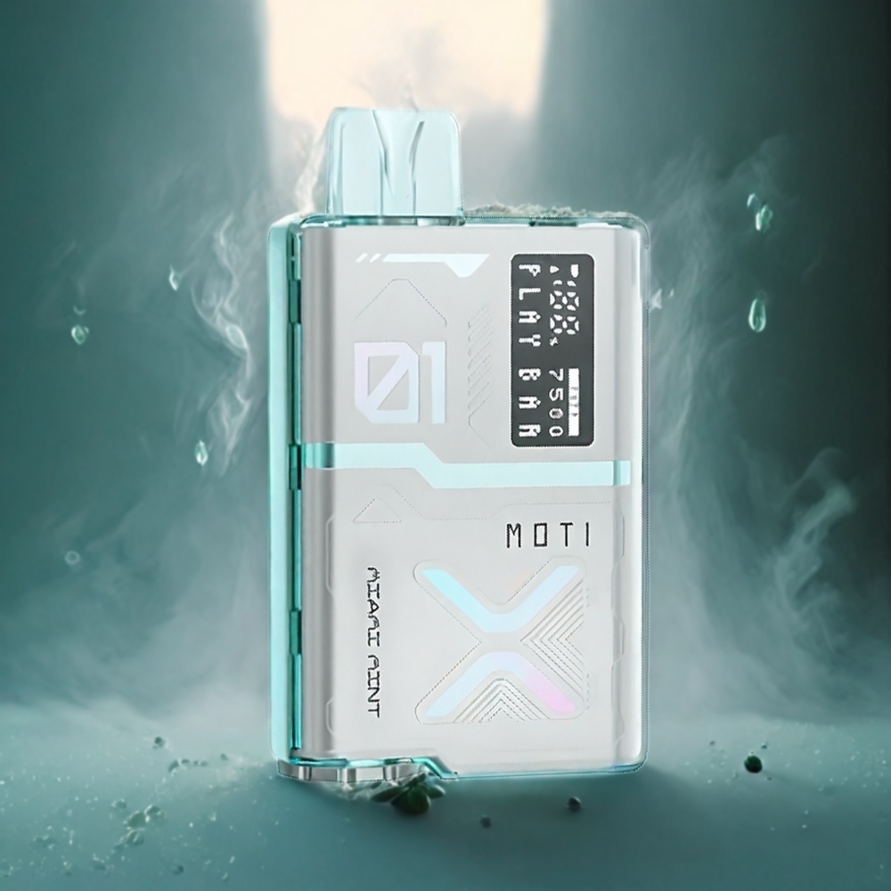 MOTI PLAY BAR 7500 Engangs Vape Miami Mynte Norge Engros 7500 Puffs 50mg/mL 18mL
