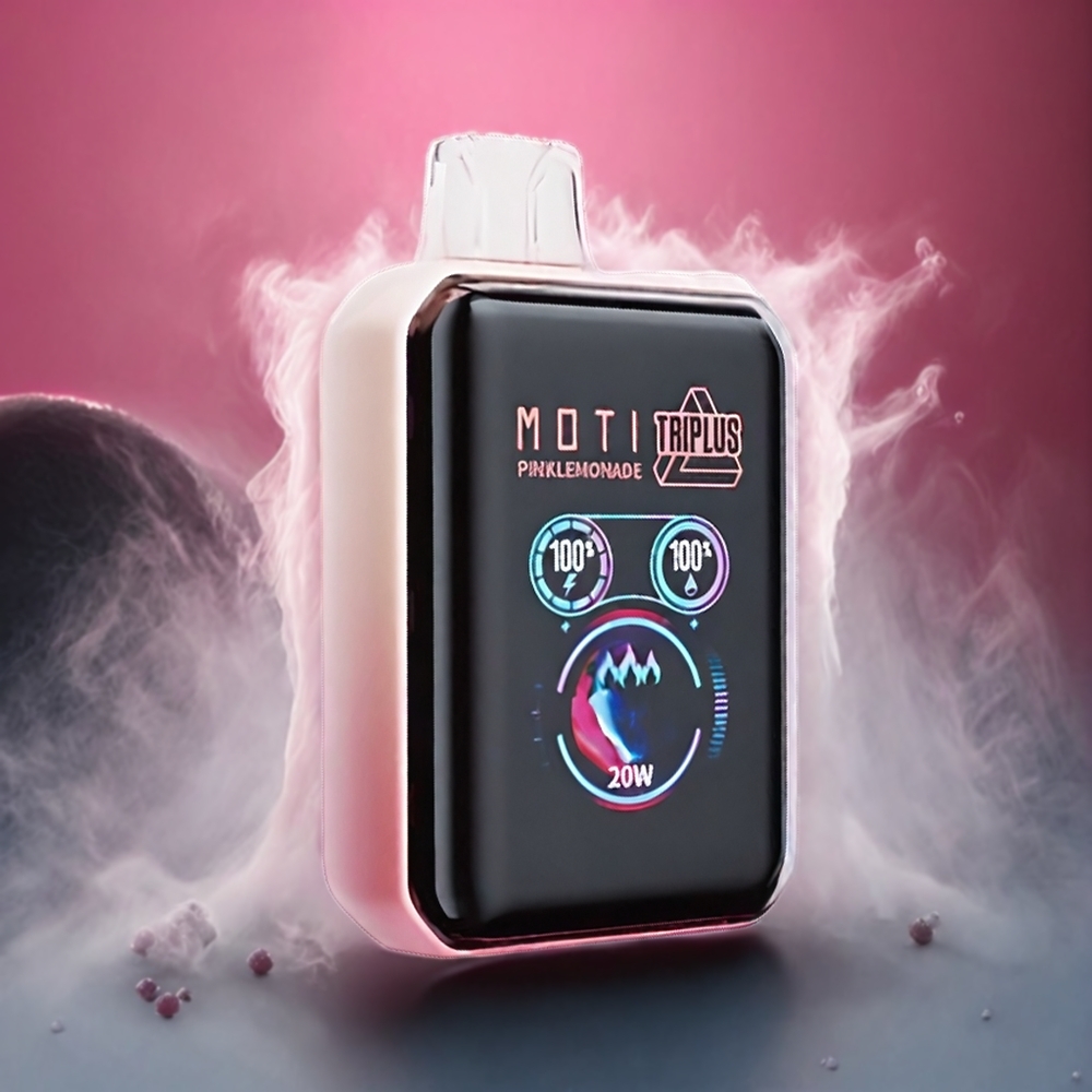 MOTI TRIPLUS 20K 30mg 18mL 650mAh Norge Engros Rosa Sitronbrus