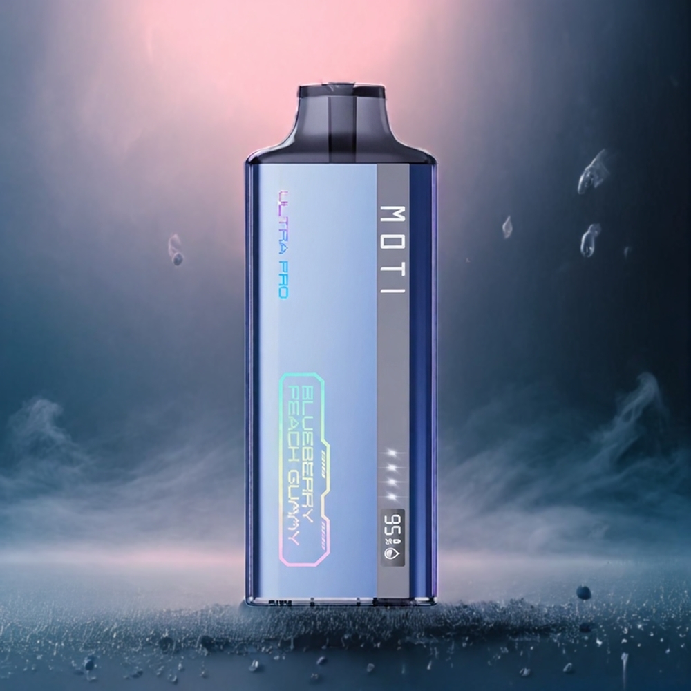MOTI ULTRA PRO 8000 14mL Blåbær Fersken Gummy Norge Engros