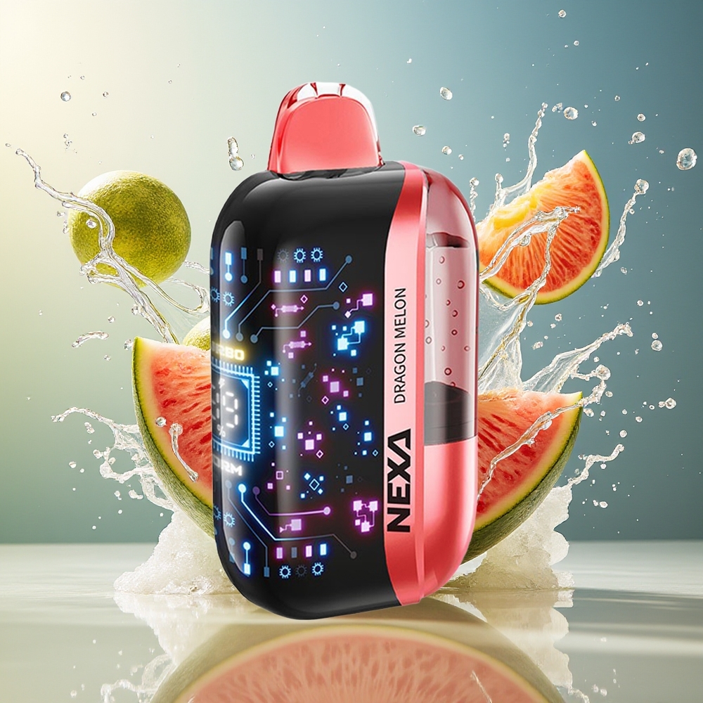 NEXA Ultra 50000 Norge Engros 20ml 800mAh 5% 0.9ohm 3D Skjerm Drage Melon