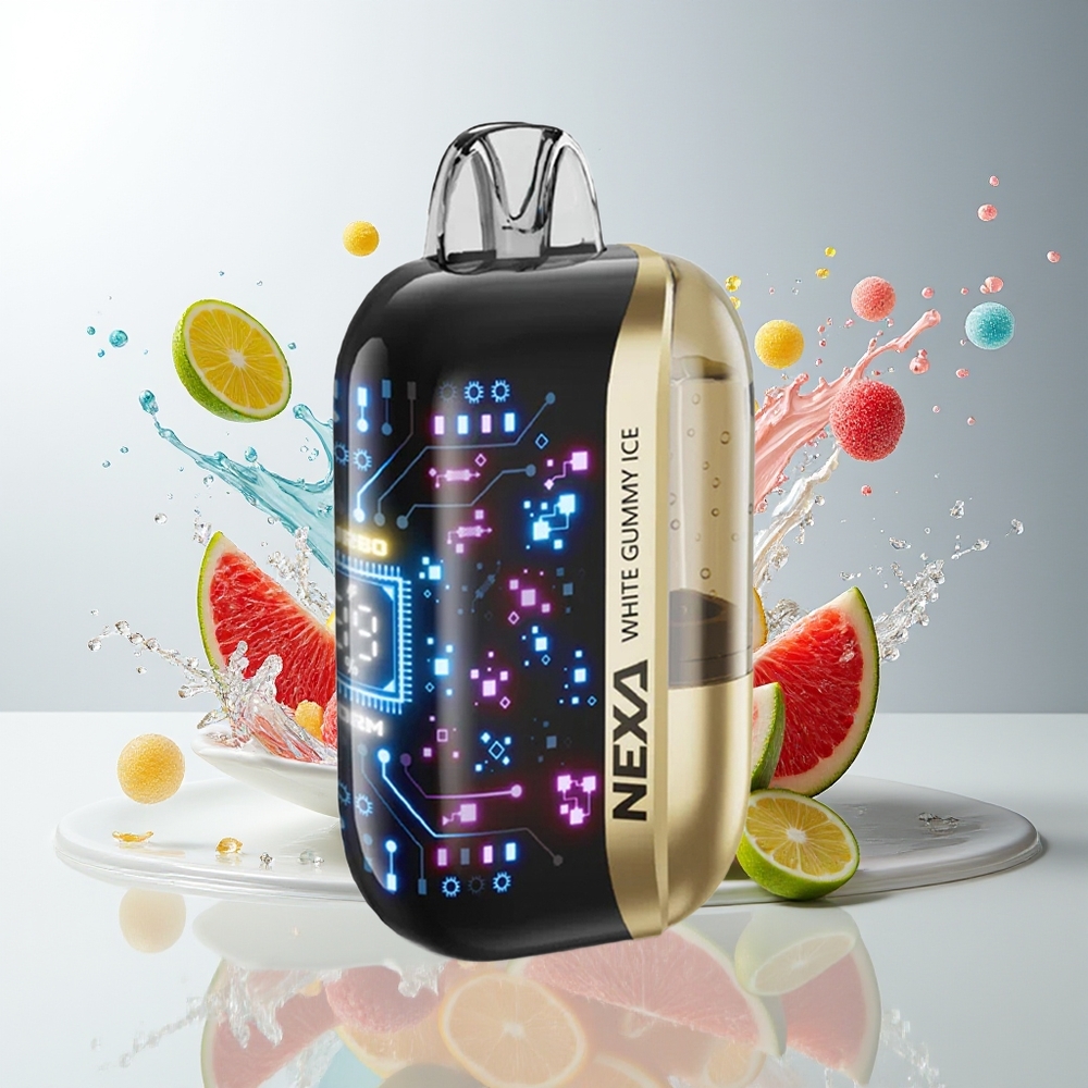 NEXA Ultra 50000 Puffs Norge Engros 20ml 800mAh 5% Hvit Gummy Is