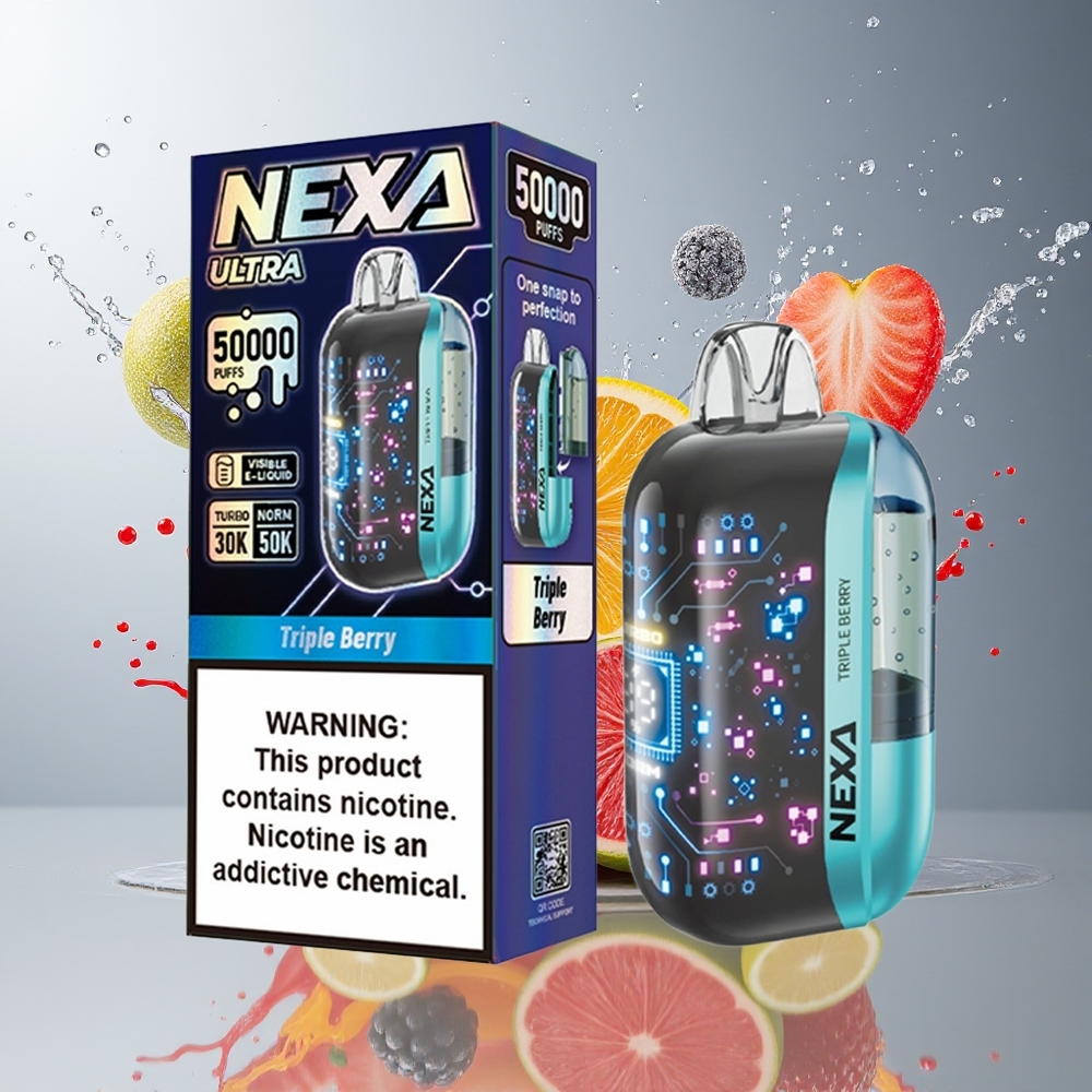 NEXA Ultra 50000 Puffs Norge Engros 20ml 800mAh 5% Nikotin Triple Bær Type-C