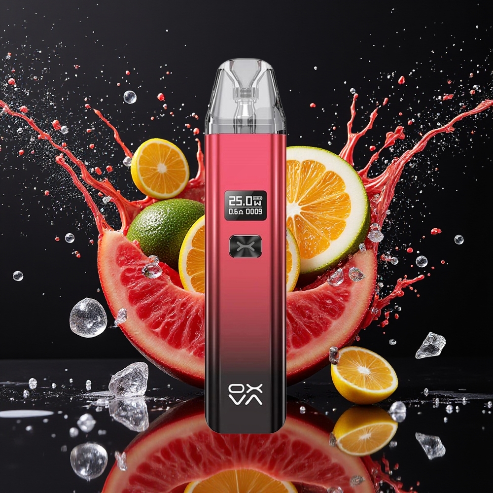 Oxva Xlim Pod 2 25W 900mAh Skinnende Svart Rød Norge Engros