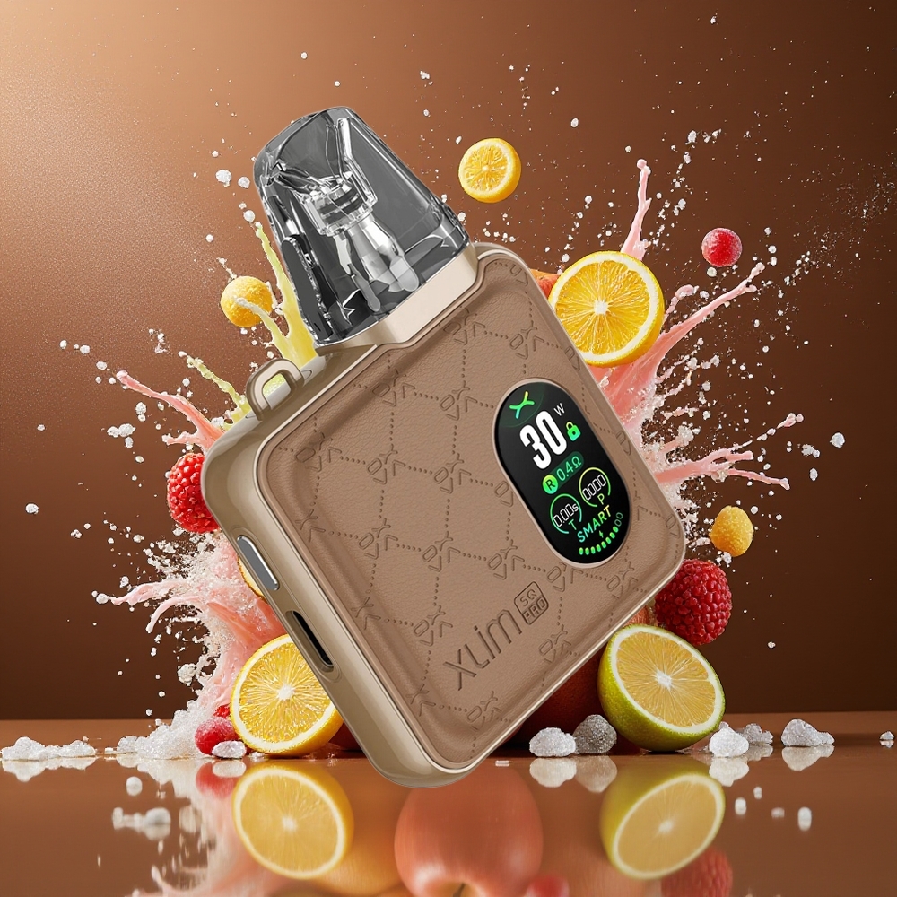 Oxva Xlim SQ Pro 30W 1200mAh TFT Norge Engros Brun Skinn
