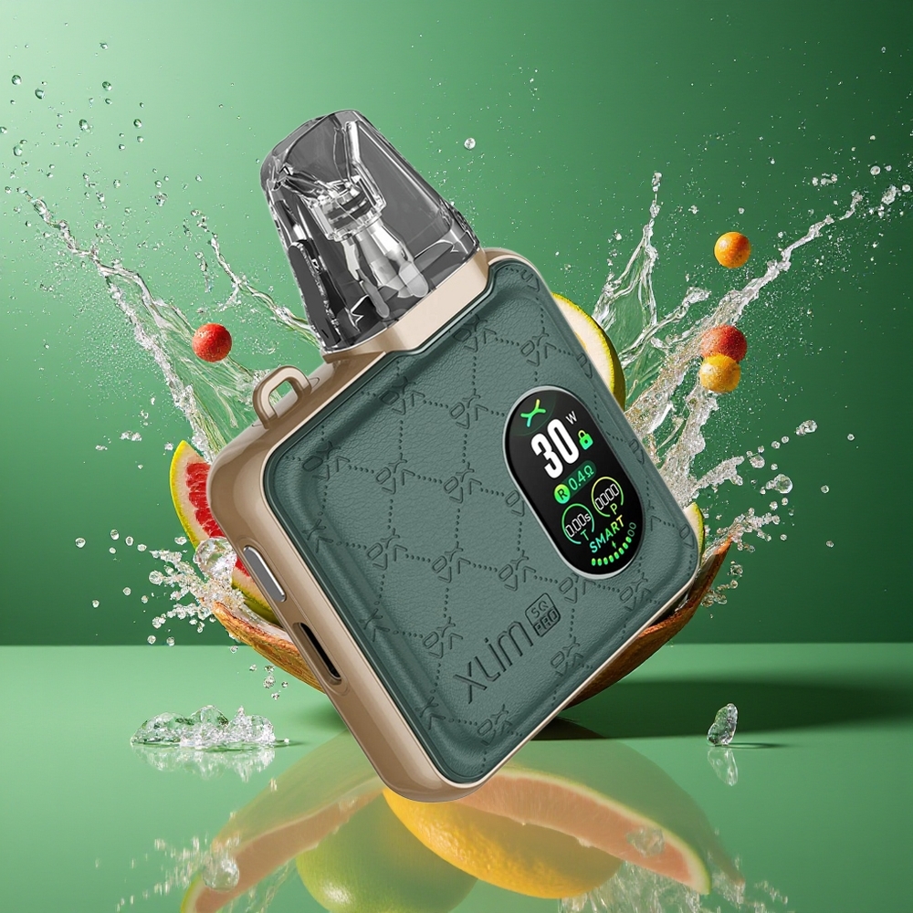 Oxva Xlim SQ Pro Vape Kit Grønt Skinn 30W 1200mAh Norge Engros