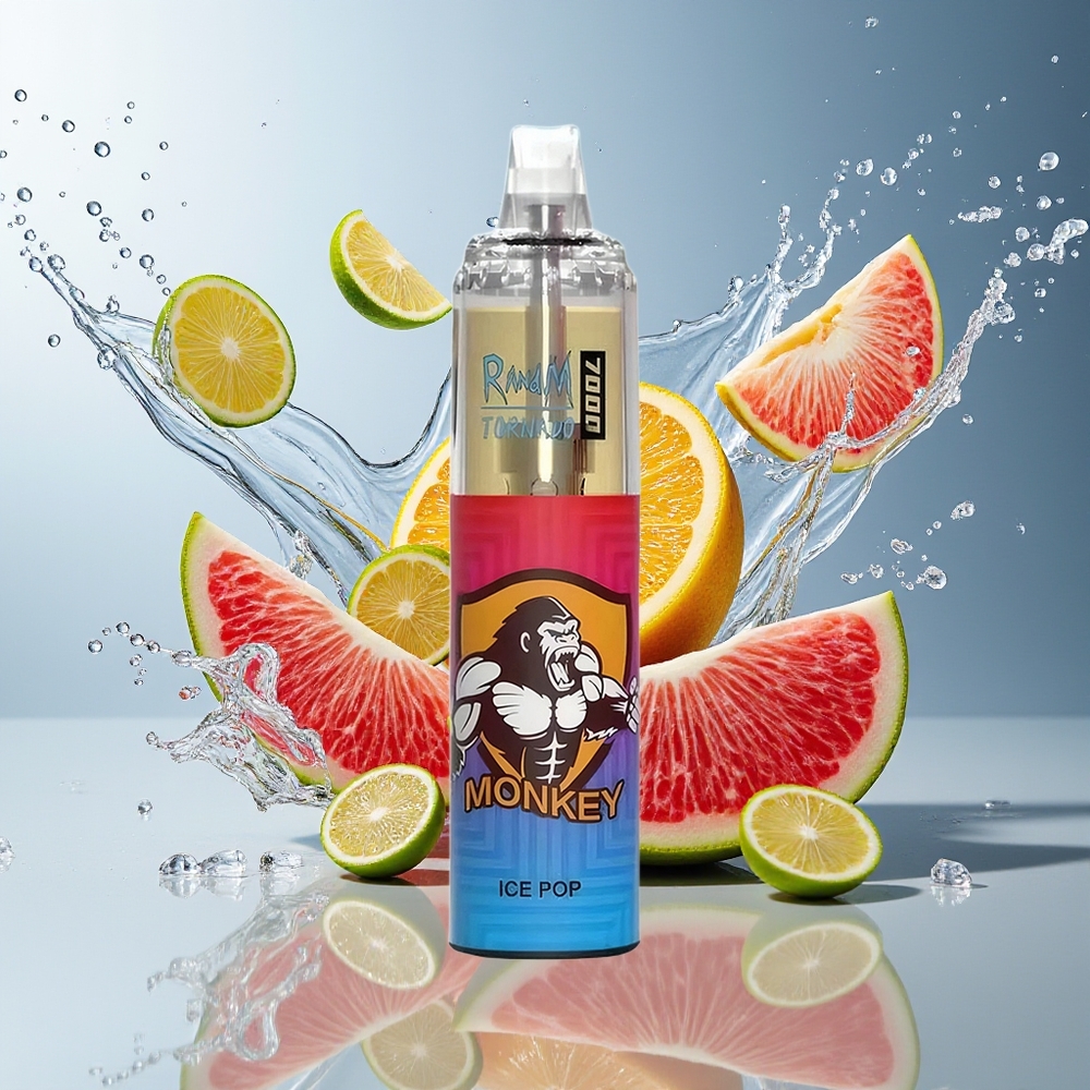 RandM Fumot Tornado 7000 Norge Engros 14ML Mesh Type-C RGB Is Pop Luftjustering