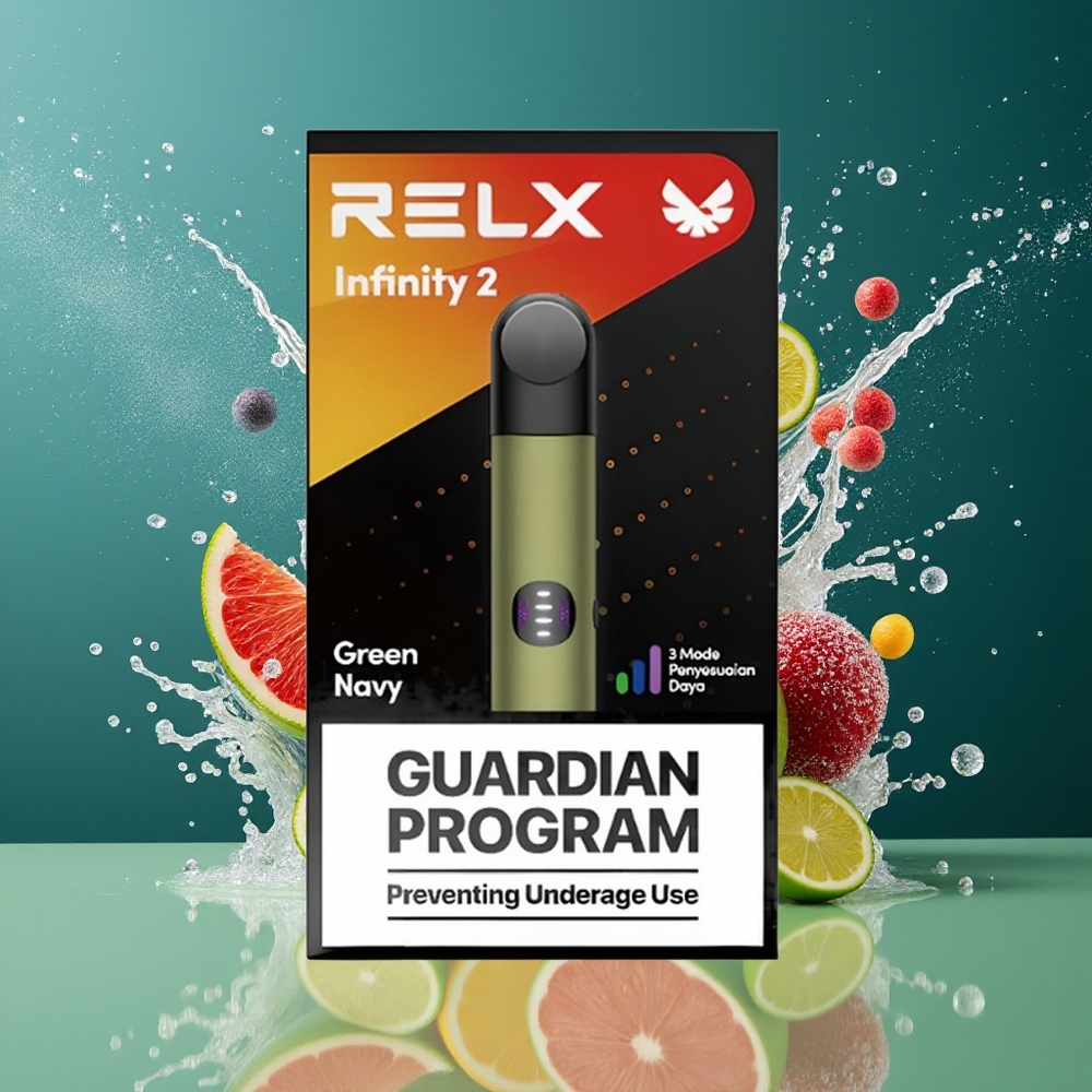 Relx Infinity 2 600 Puffs 440mAh USB-C Grønnmarine Norge Engros