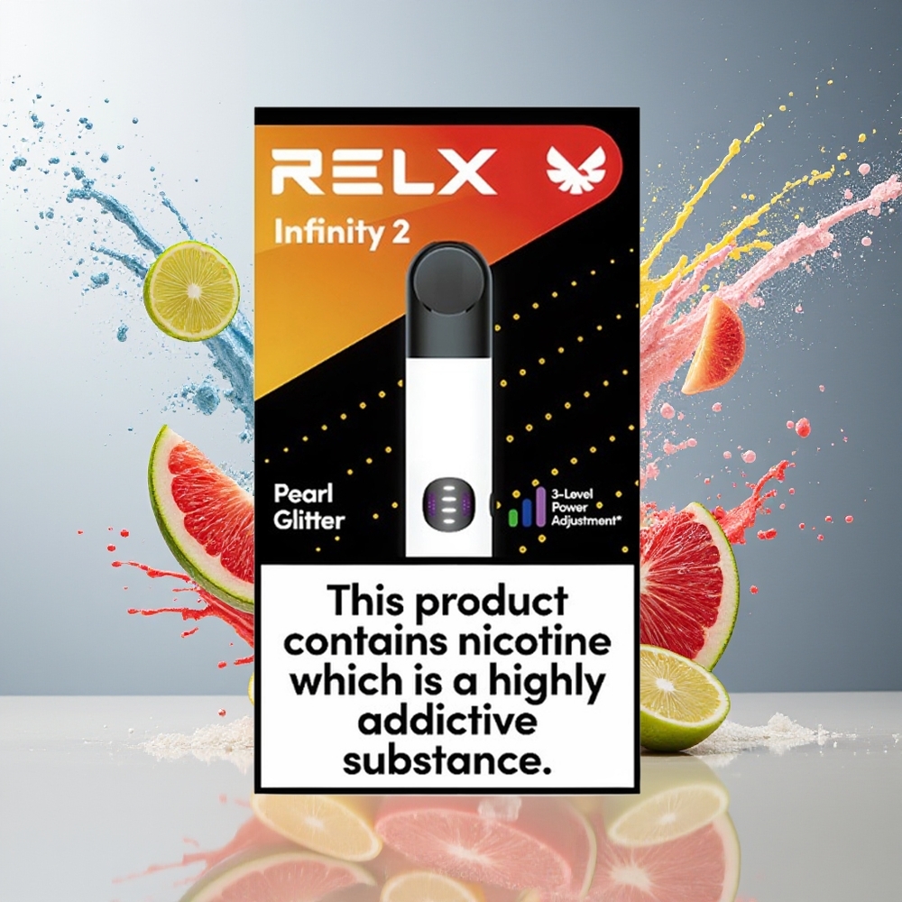 Relx Infinity 2 Norge Engros 600 Puffers 1.9 ml Perlemor Pulver