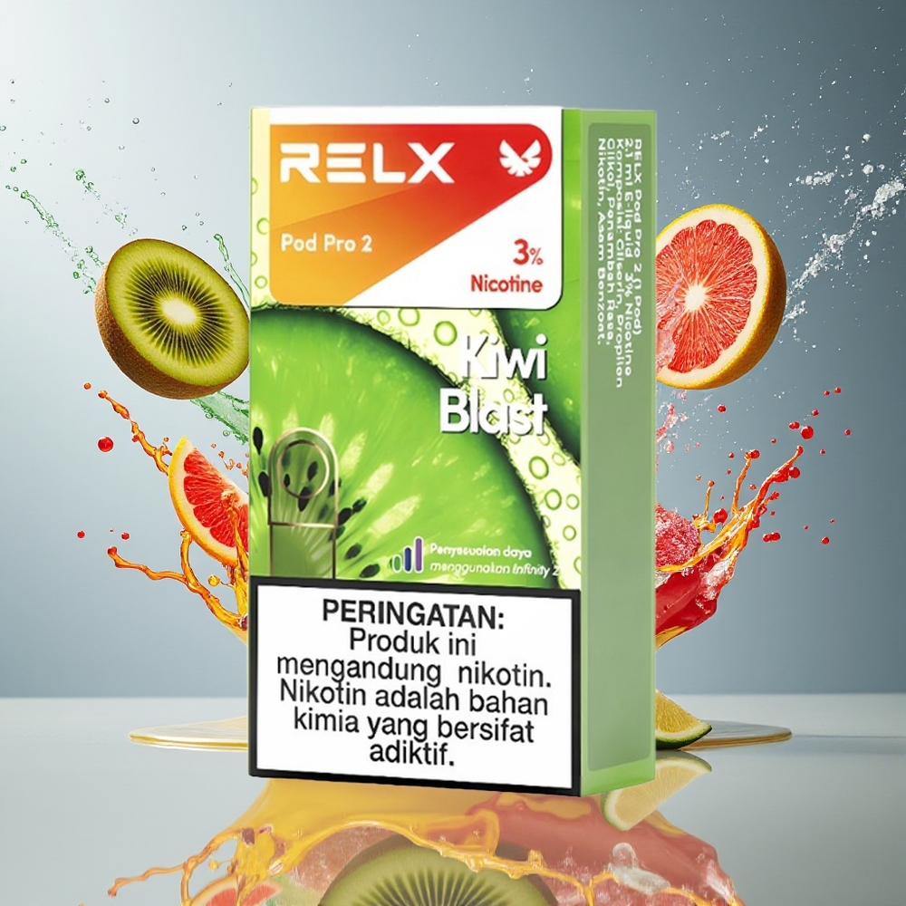 Relx Pod Pro 2 Norge Engros 600 puffs 1.9ml 3-5% nikotin Kiwi Blast 3 spenningsmoduser