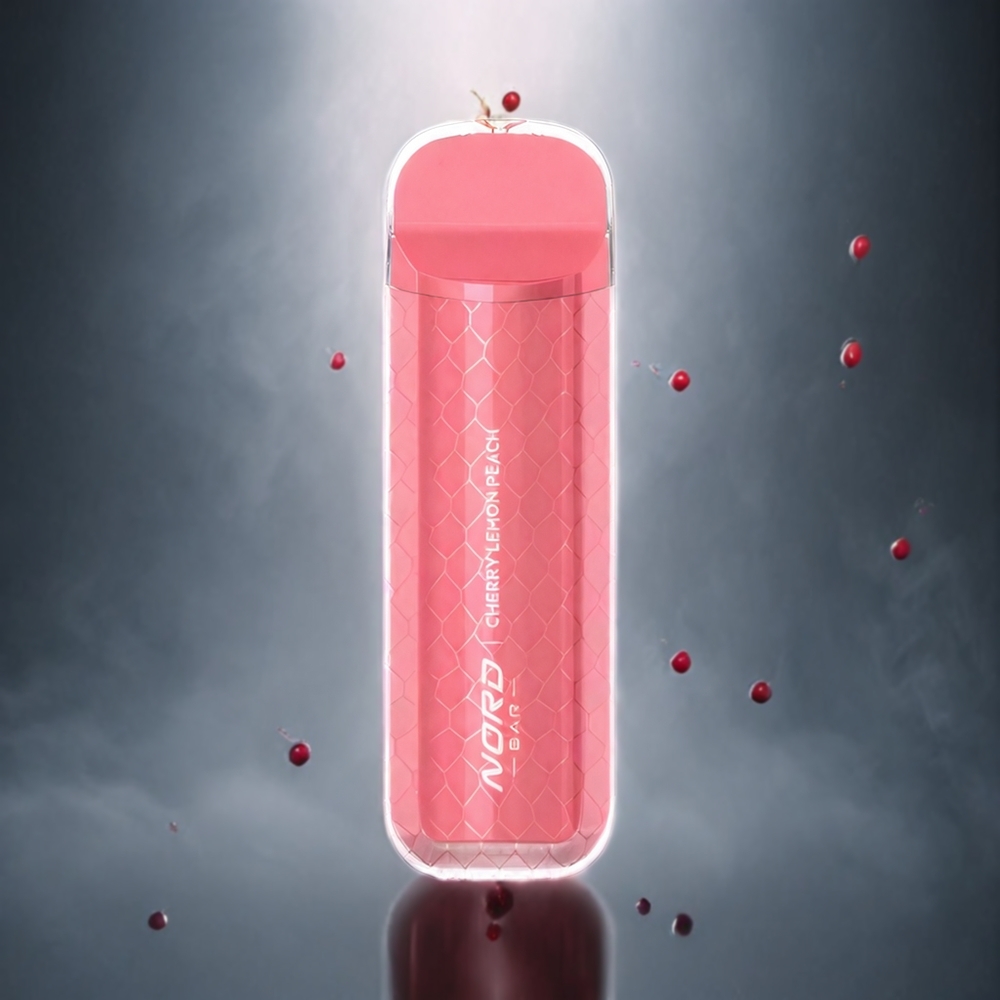SMOK NORD BAR 4000 Norge Engros 8,5ml Kirsebær Sitron Fersken 50mg/ml