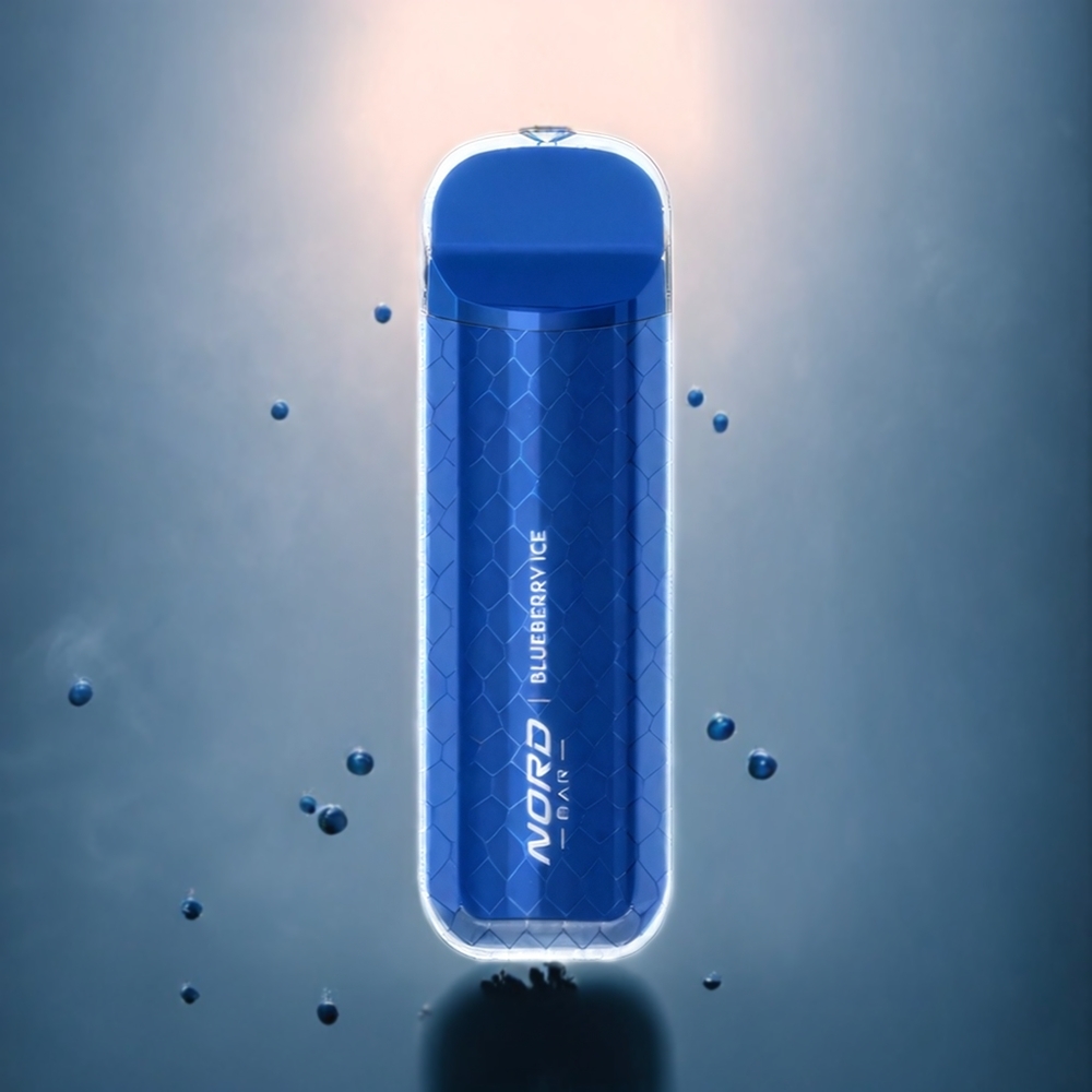 SMOK NORD BAR 4000 Puffs Engangs Vape Blåbær Is Norge Engros 8.5ml 600mAh