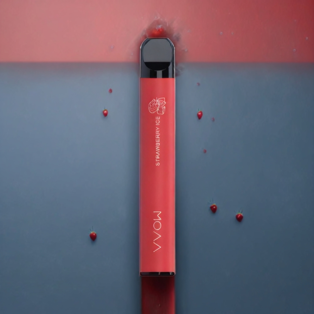 SMOK VVOW 600 Puffs Engangs Vape Jordbær Is Norge Engros 500mAh 2ml 2% Nikotin