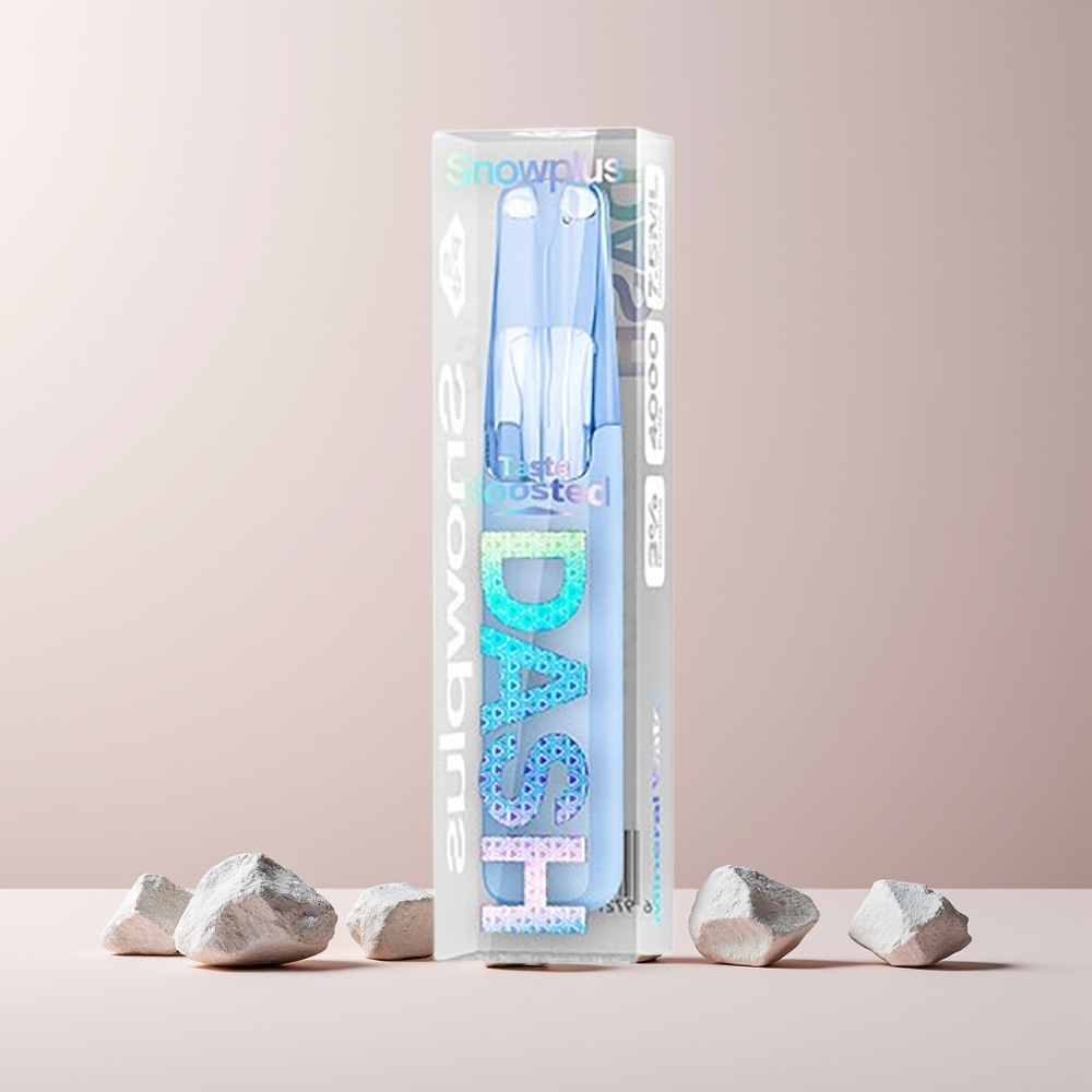 Snowplus Dash 4000 Puffs Engangsdevice Mineralvann Norge Engros Keramisk 530mAh 7.5ml