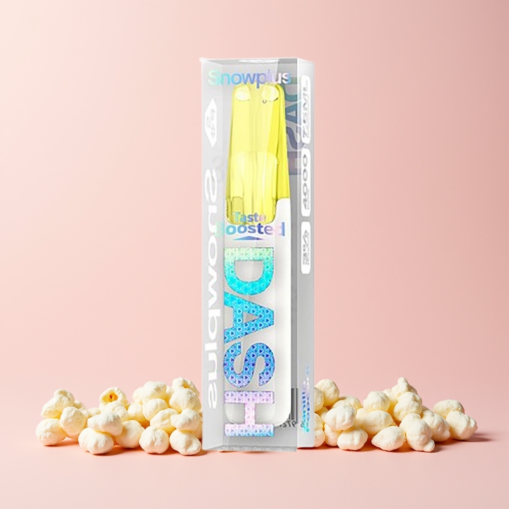 Snowplus Dash 4000 Puffs Norge Engros Ceramic 7.5ml Vaniljepopkorn 3%/5%