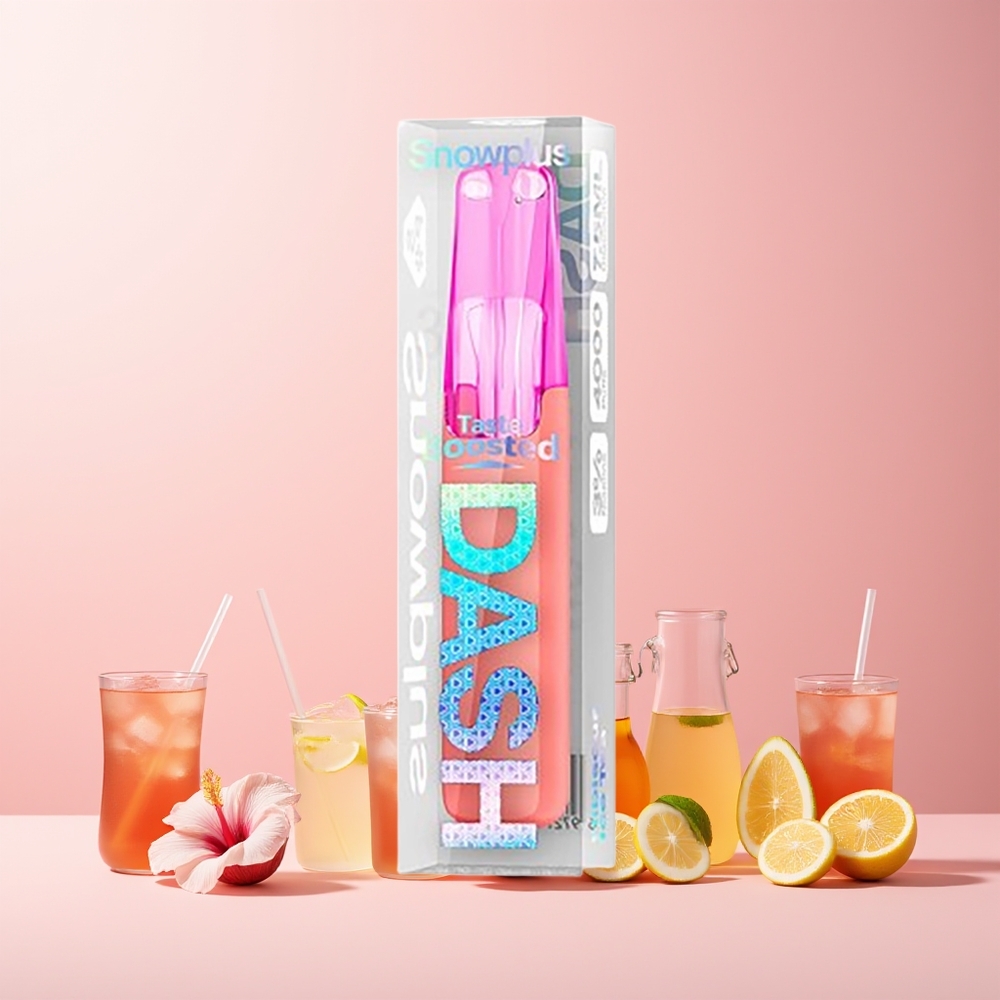 Snowplus Dash 4000 Puffs Norge Engros Disposable Hibiscus Istee 3%/5% 530mAh