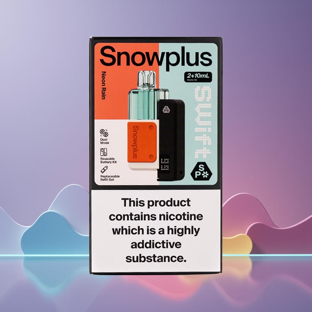 Snowplus Swift 5000 Puffs Dual Mesh 1000mAh Neon Regn Norge Engros