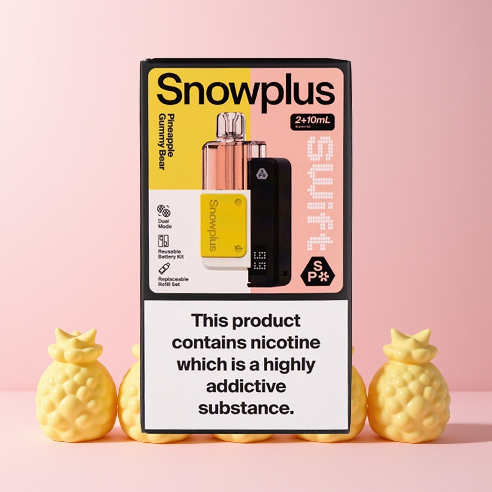 Snowplus Swift 5000 Puffs Dual Mesh 1000mAh Norge Engros Ananas Gummibjørn
