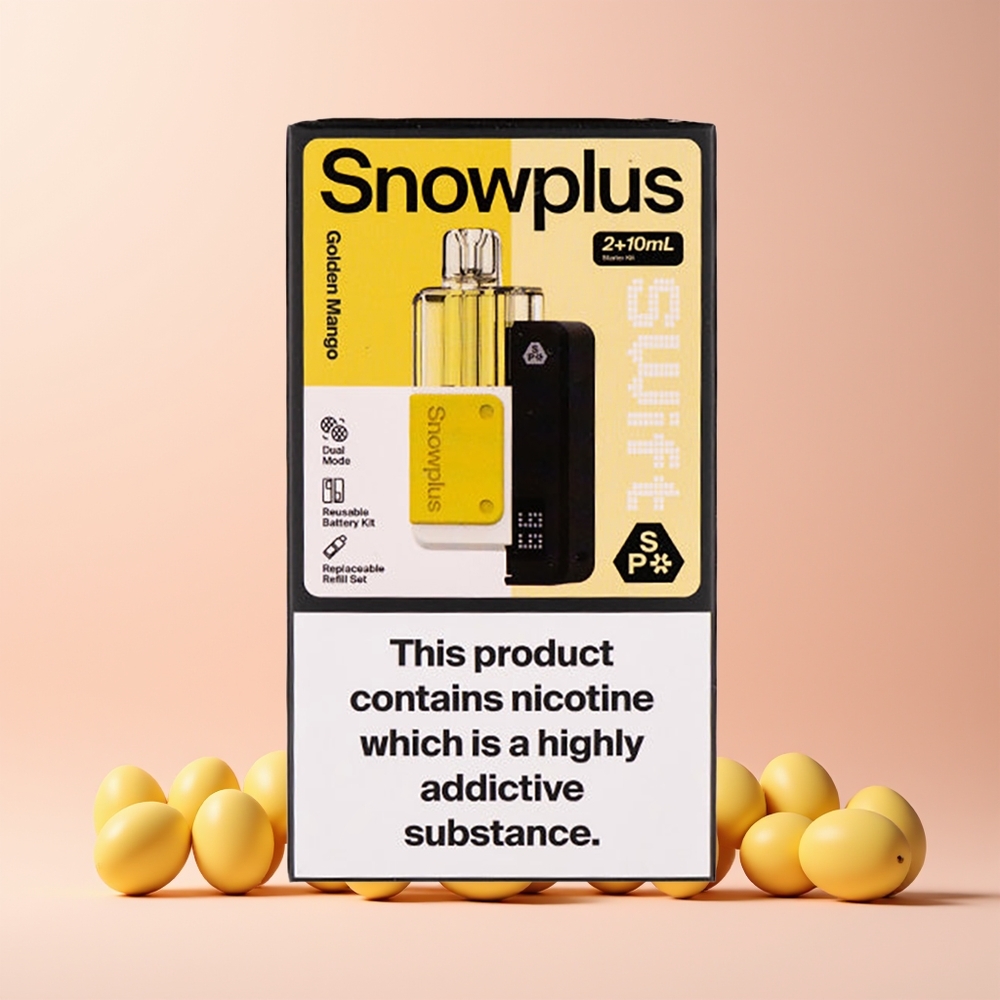 Snowplus Swift 5000 Puffs Dual Mesh 1000mAh Norge Engros Gull Mango