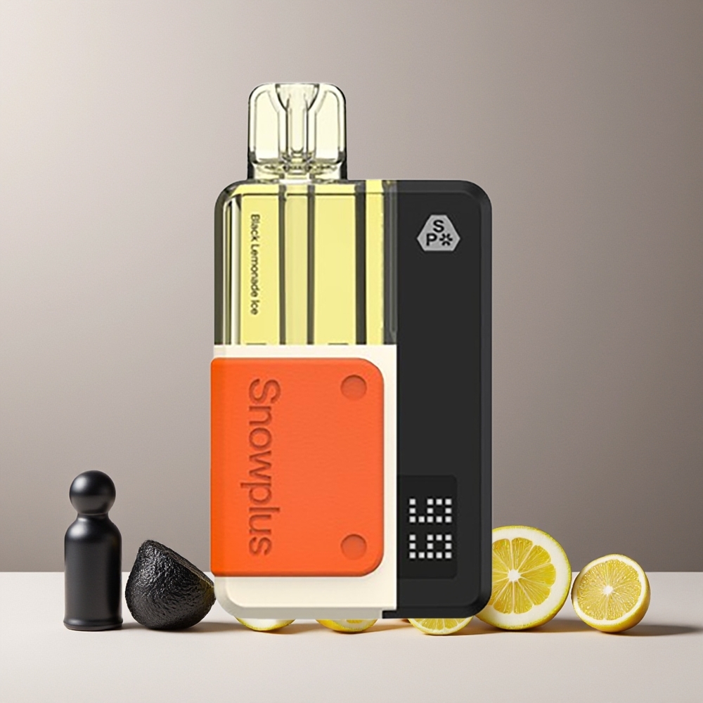 Snowplus Swift 5000 Puffs Dual Mesh 1000mAh Norge Engros Svart Sitron Is