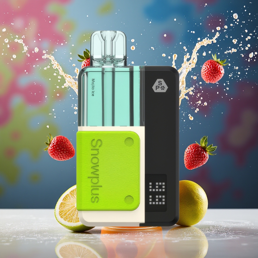 Snowplus Swift 15000 Puffs Norge Engros Gjenbrukbar batteri, utskiftbar 2+10ml påfyllsett Mojito Is