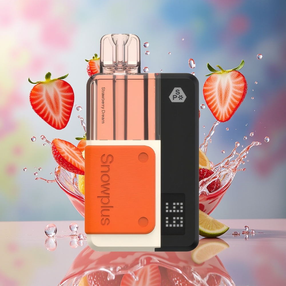 Snowplus Swift 15000 Puffs Pod Kit Jordbærdrøm Norge Engros med 1000mAh batteri og 2+10ml påfyll