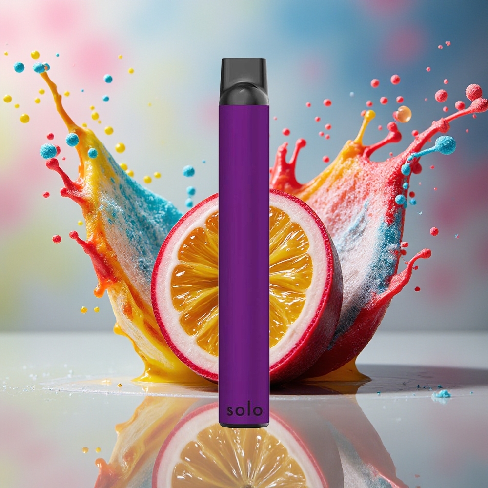 Solo 1000 Puffs Engangs Vape Pasjonsfrukt Mesh 3.5ml Norge Engros