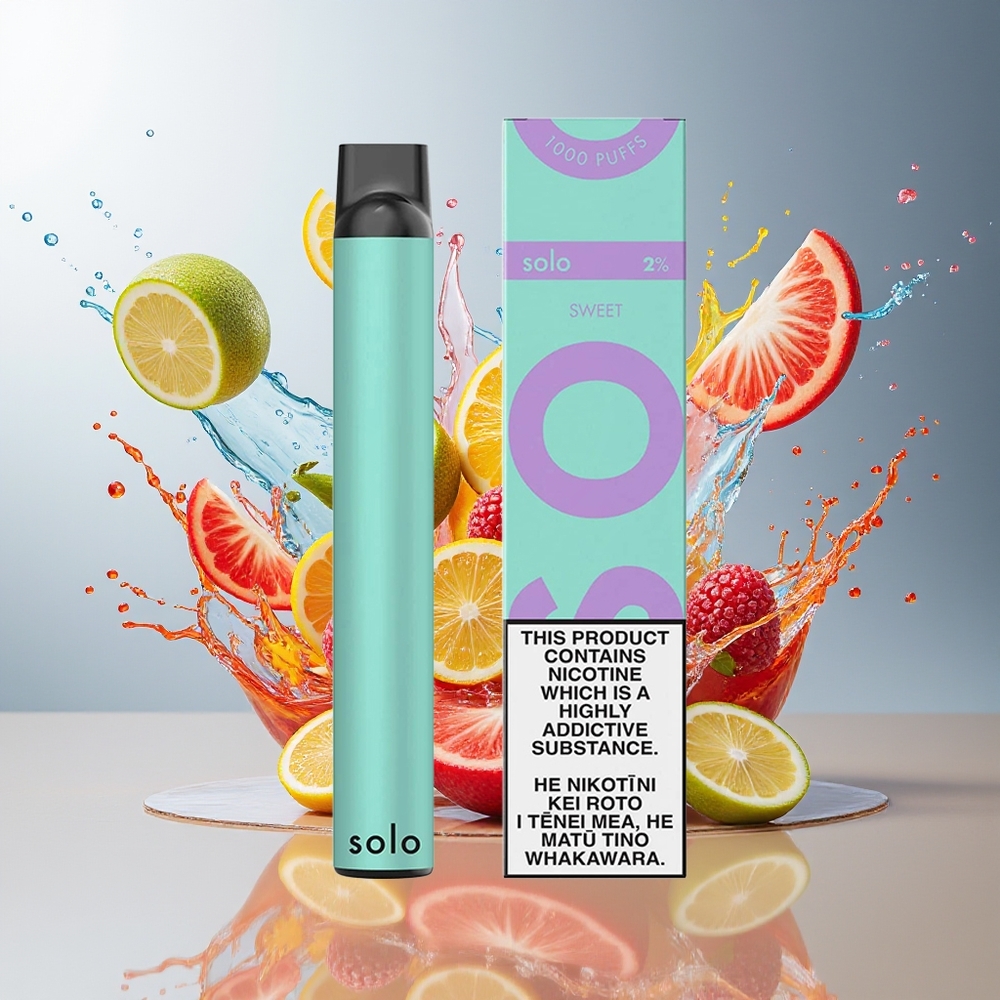 Solo 1000 Puffs Engangs Vape Søt Mesh 3.5ml Norge Engros