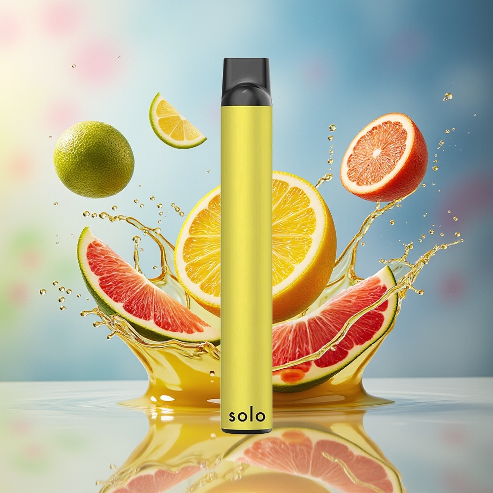 Solo 1000 Puffs Engangs Vape Sitron Norge Engros Mesh 3.5ml 550mAh