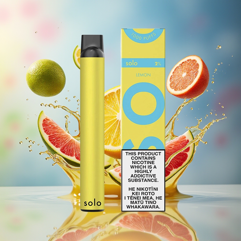 Solo 1000 Puffs Engangs Vape Sitron Norge Engros Mesh 3.5ml 550mAh