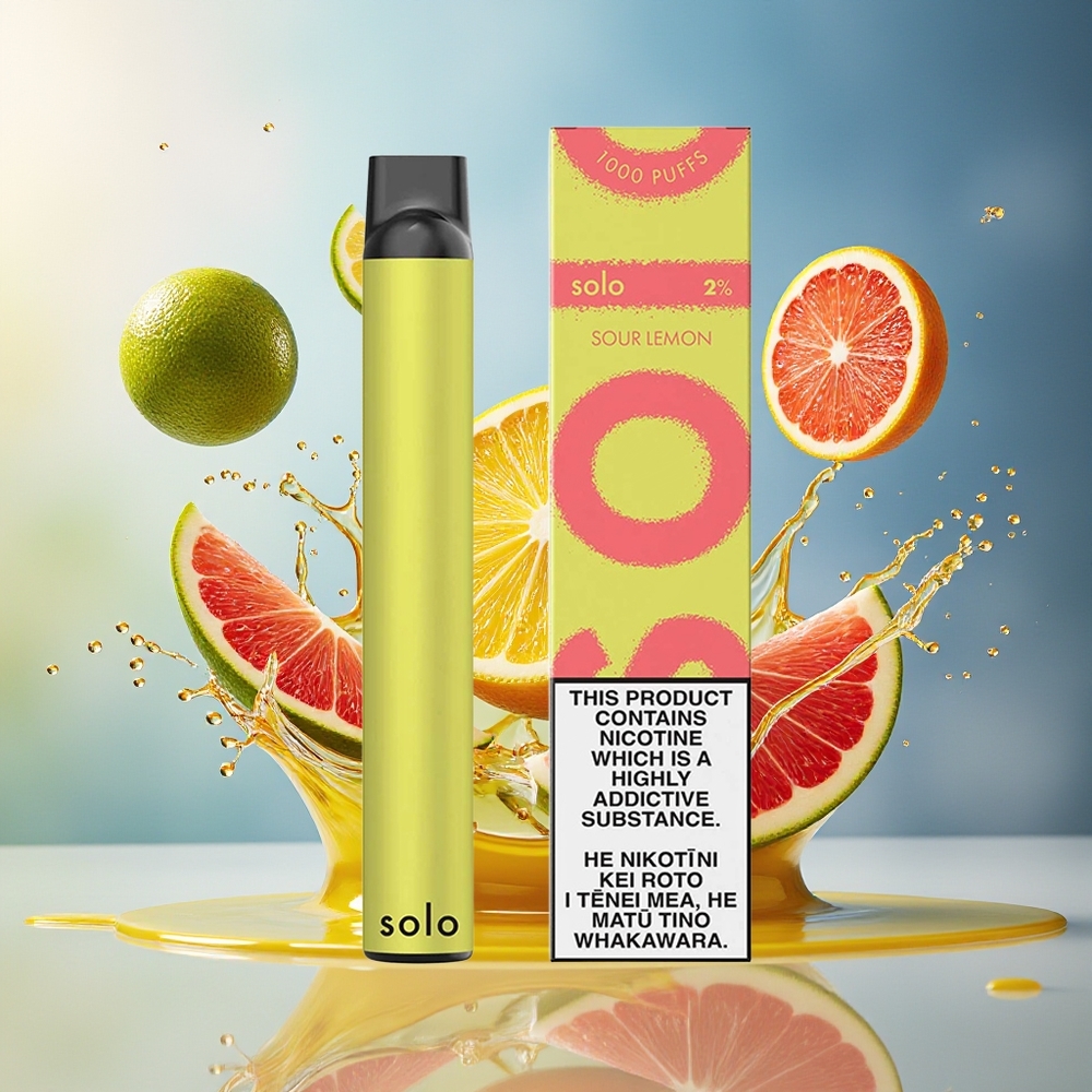 Solo 1000 Puffs Engangs Vape Sur Sitron Norge Engros Mesh 3.5ml 550mAh