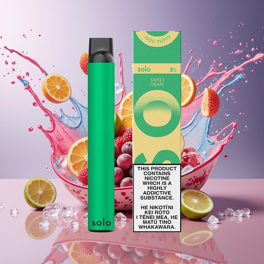 Solo 1000 Puffs Norge Engros Søt Drue Mesh 3.5ml 550mAh