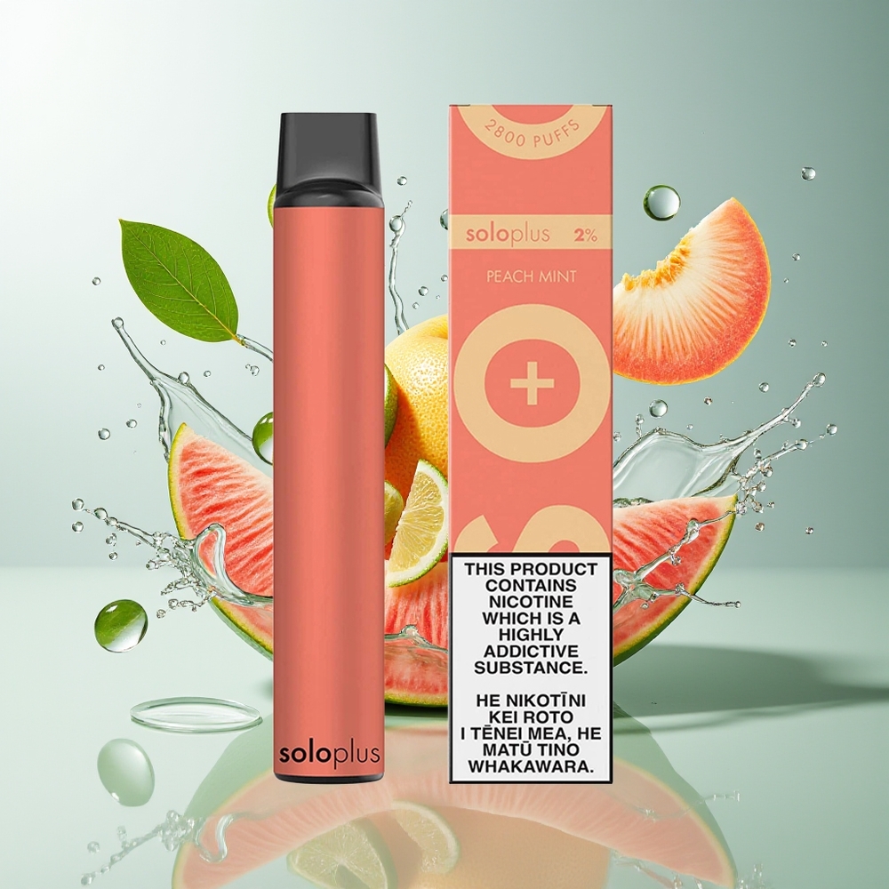 Solo Plus 2800 Norge Engros Mesh 6.5ml Fersken Mynte