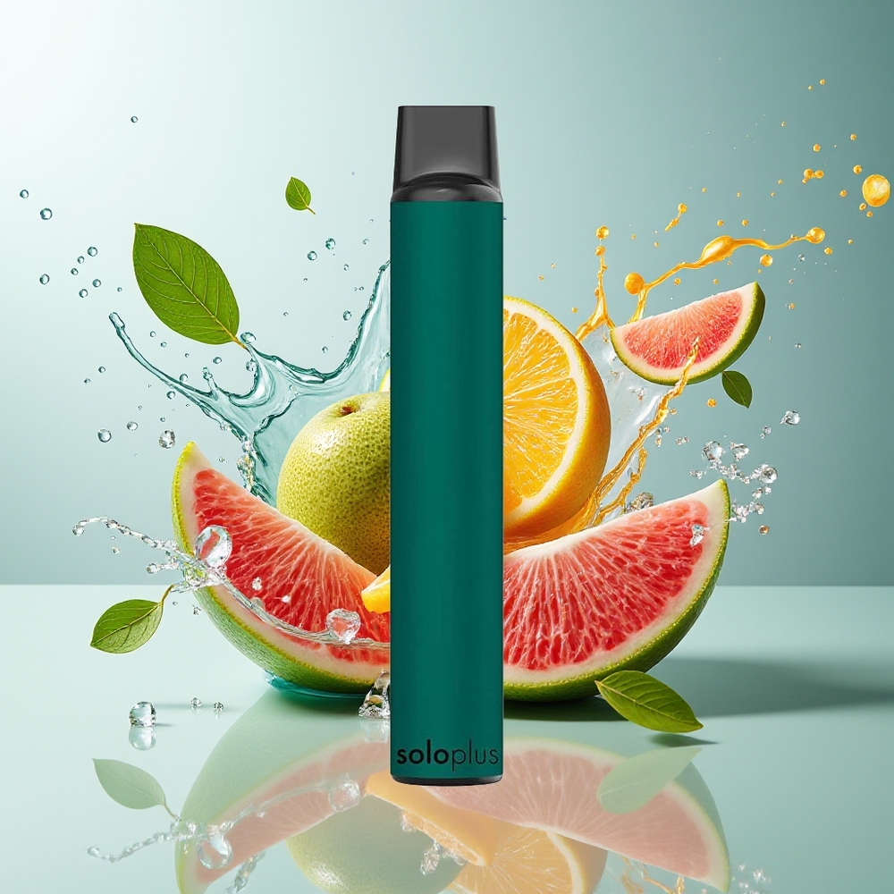 Solo Plus 2800 Puffs Engangs Vape Mynte Norge Engros 6.5ml 950mAh Mesh