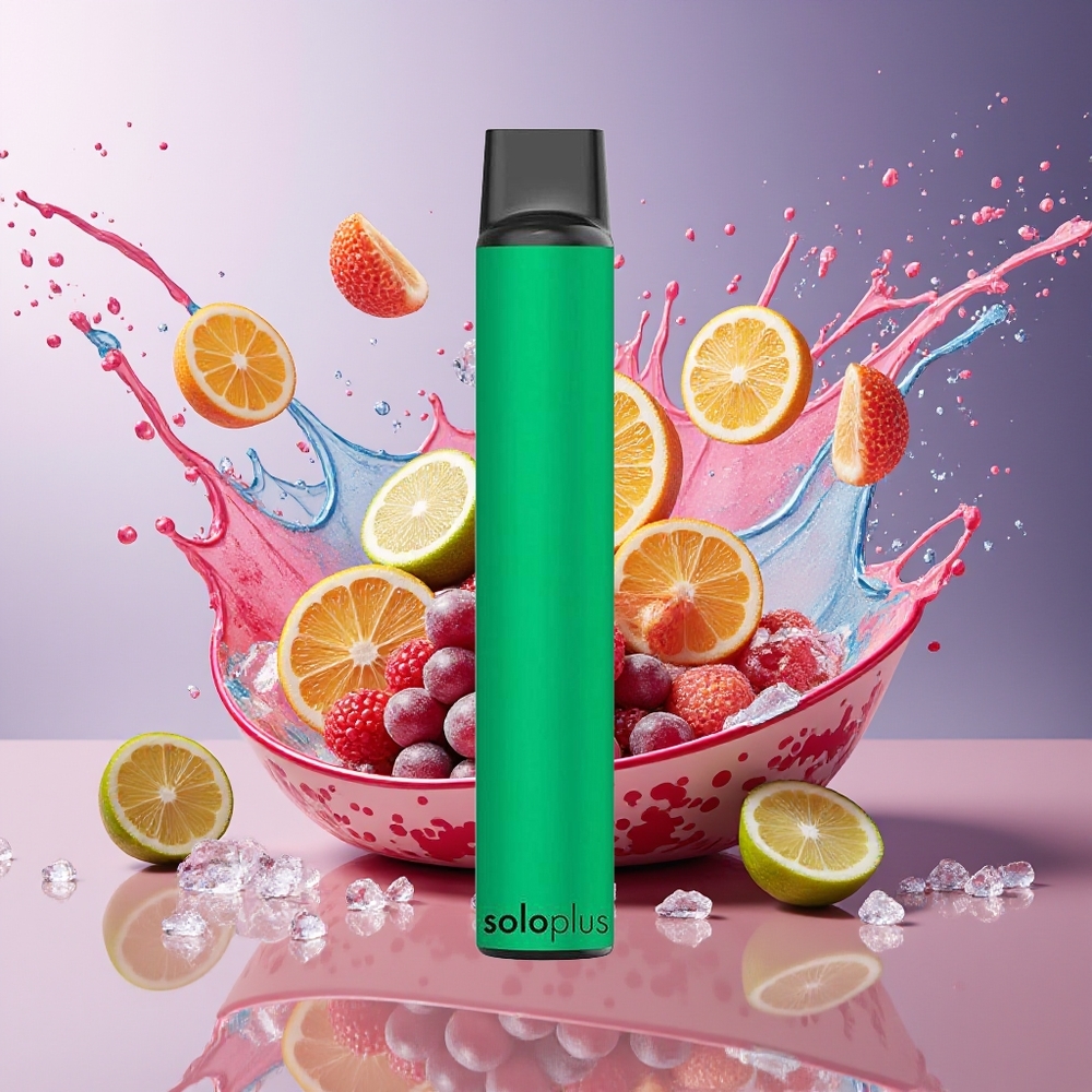 Solo Plus 2800 Puffs Norge Engros 6.5ml Mesh Søt Drue Engangsdamper
