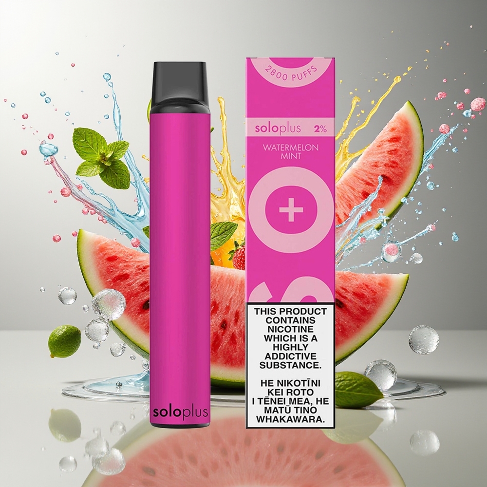 Solo Plus 2800 Puffs Norge Engros Vannmelon Mynte 6.5ml Mesh Coil 950mAh