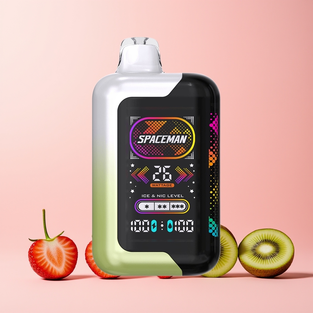 SPACEMAN SP40000 20ml 50mg Norge Engros Jordbær Kiwi