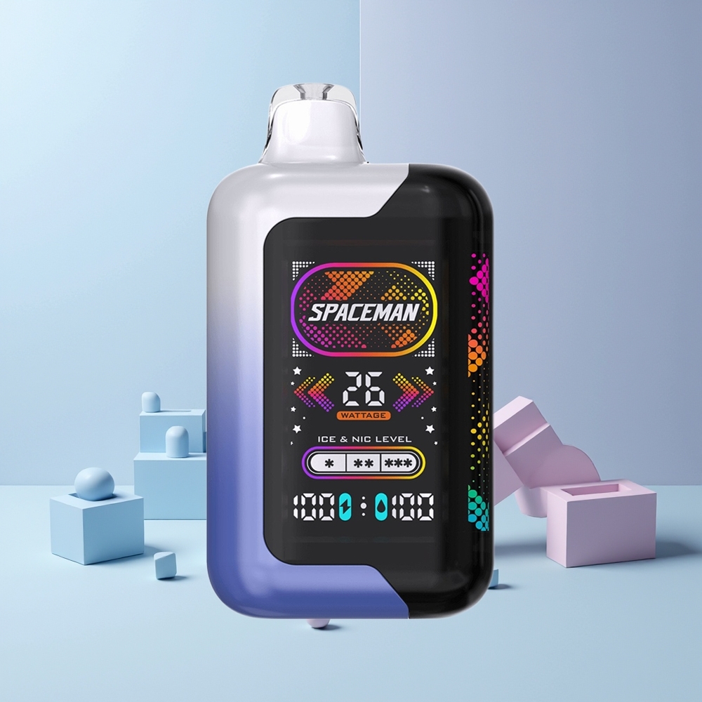 SPACEMAN SP40000 Engangs Vape Blå Bringebær Is Norge Engros 20ml 50mg 1000mAh