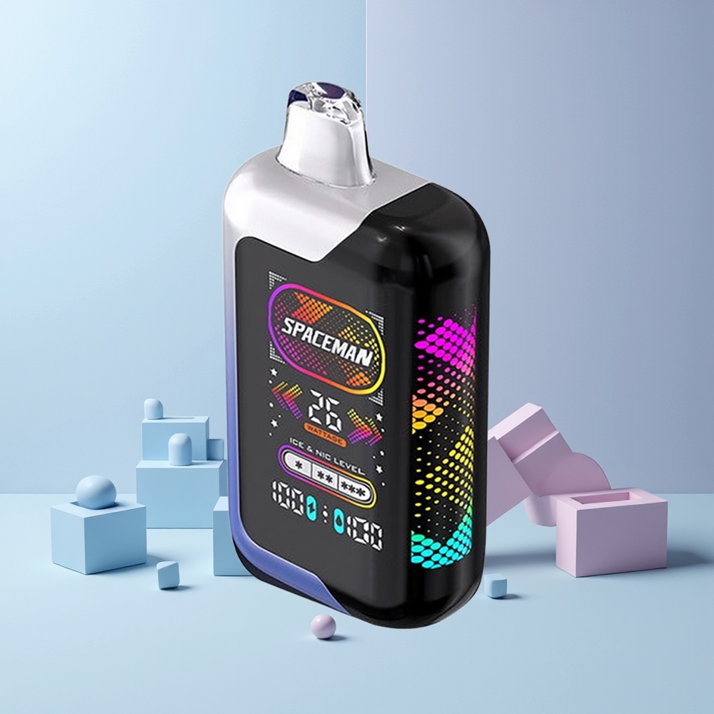 SPACEMAN SP40000 Engangs Vape Blå Bringebær Is Norge Engros 20ml 50mg 1000mAh
