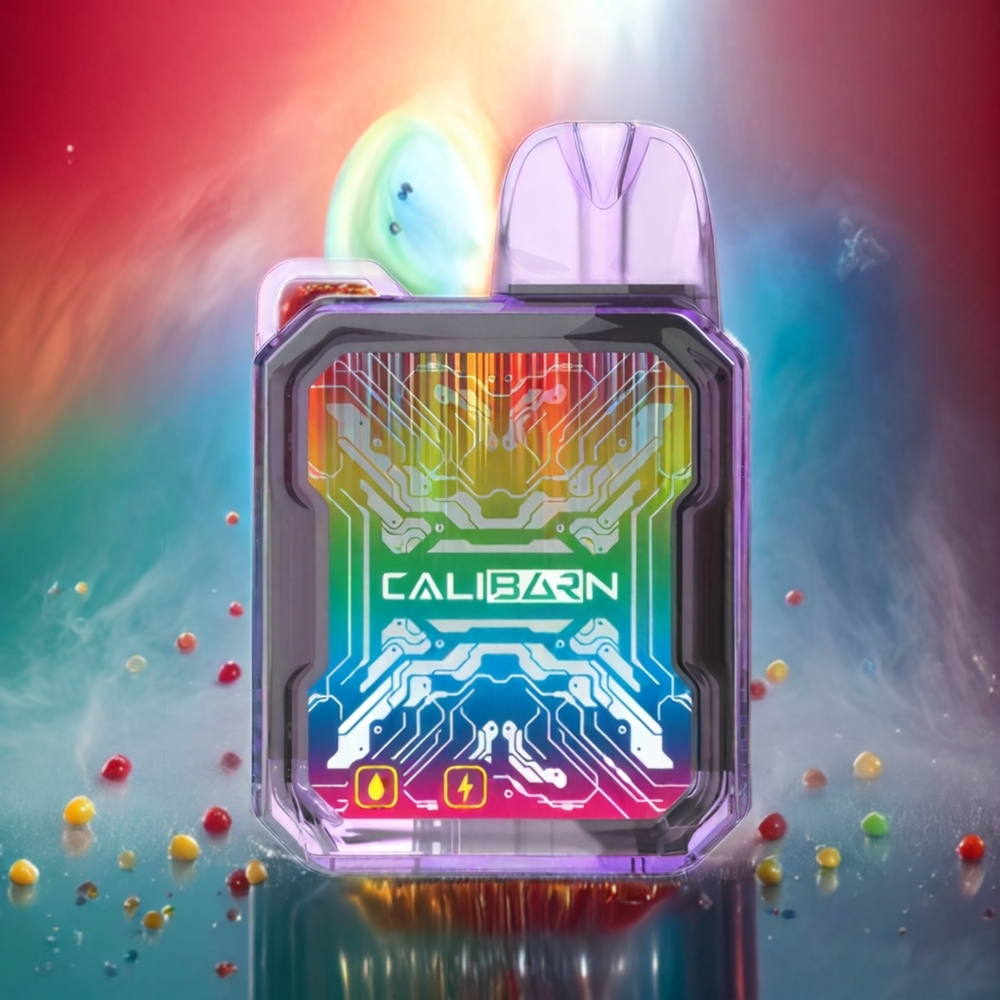 UWELL CALIBURN BAR B6000 Pod System Regnbuegodt Norge Engros 600mAh Type-C