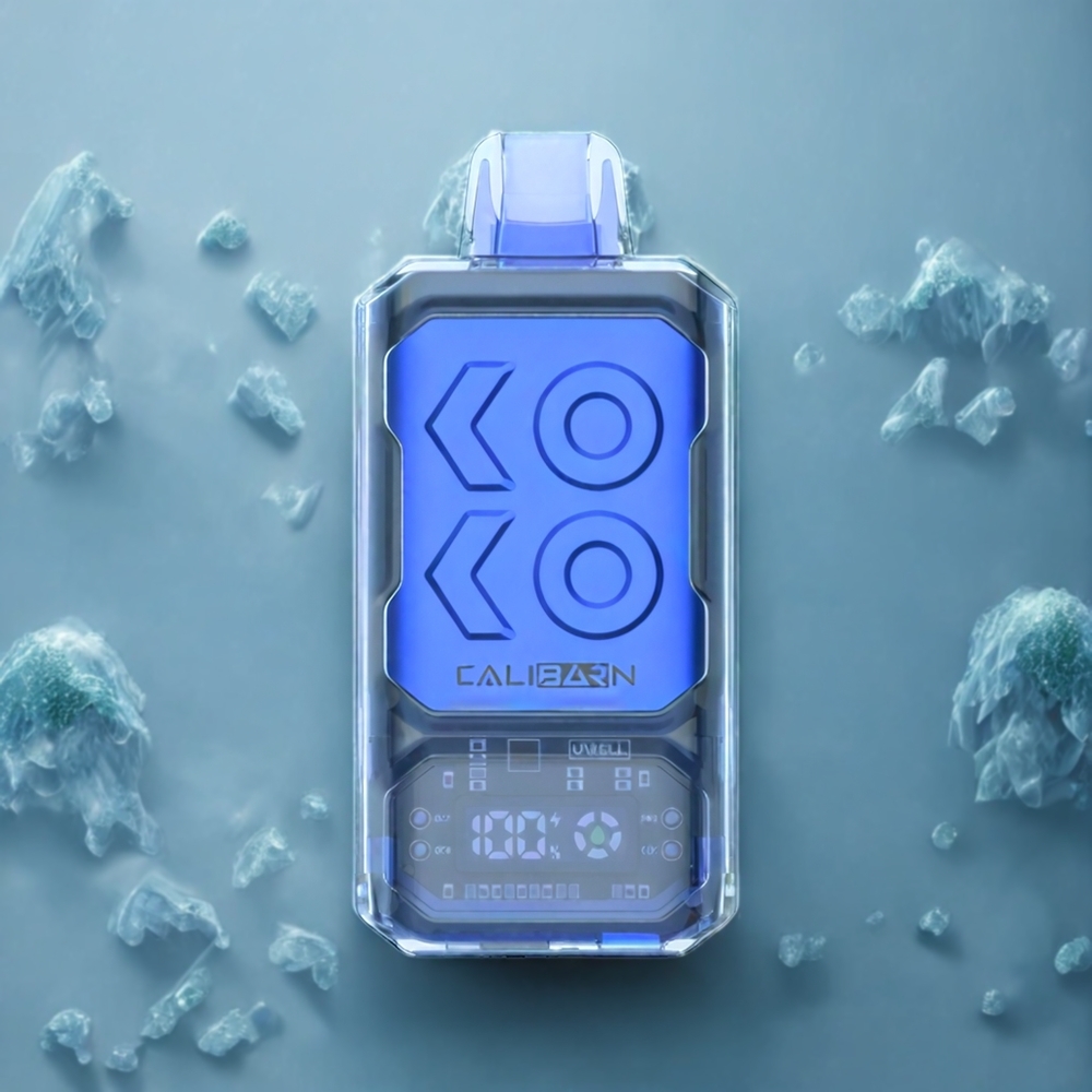 UWELL CALIBURN BAR S18000 800mAh 22ml Blå Bringebær Is Norge Engros