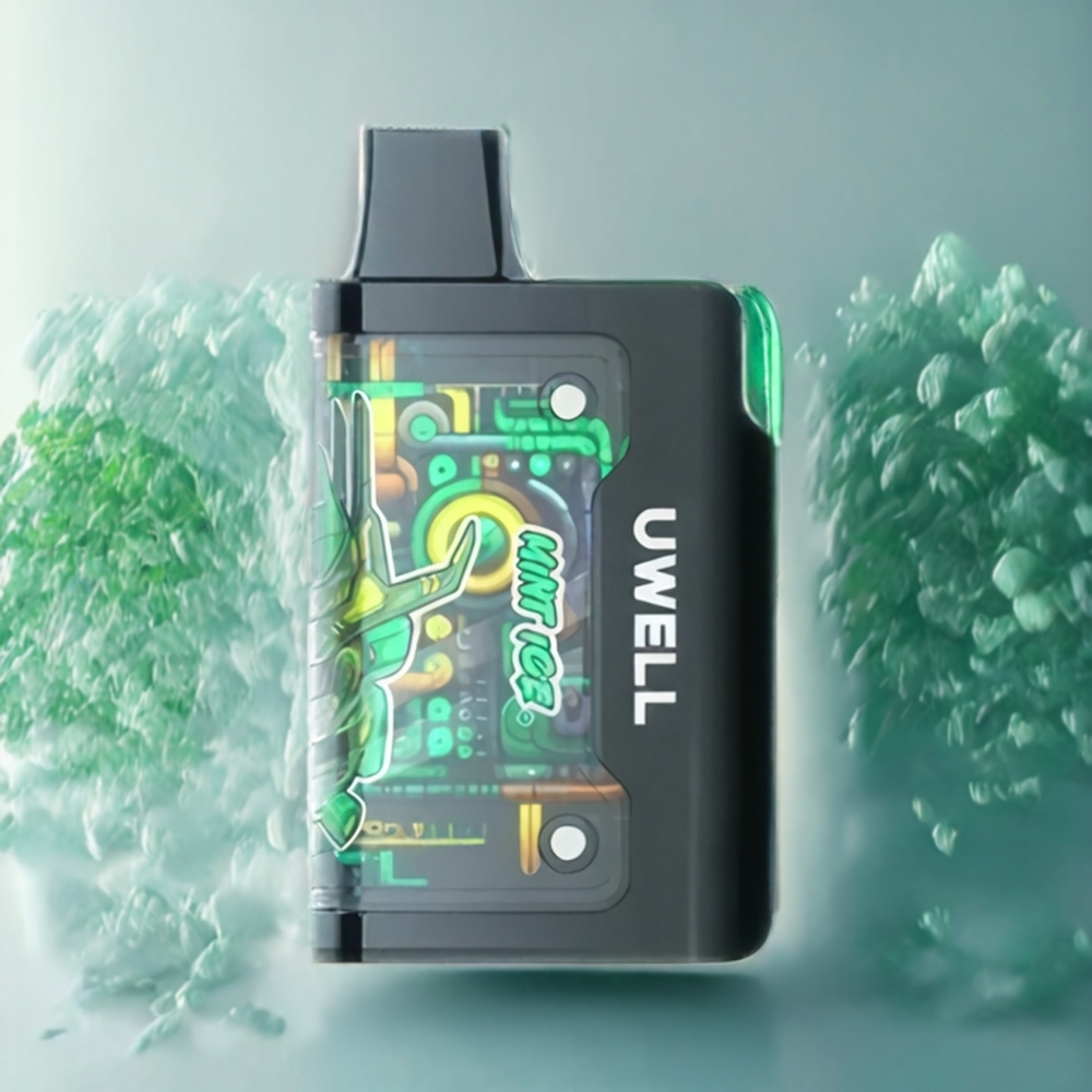 UWELL Cyberbar 8000 16ml 1800mAh Mesh 1.0 ohm Mint Is Norge Engros