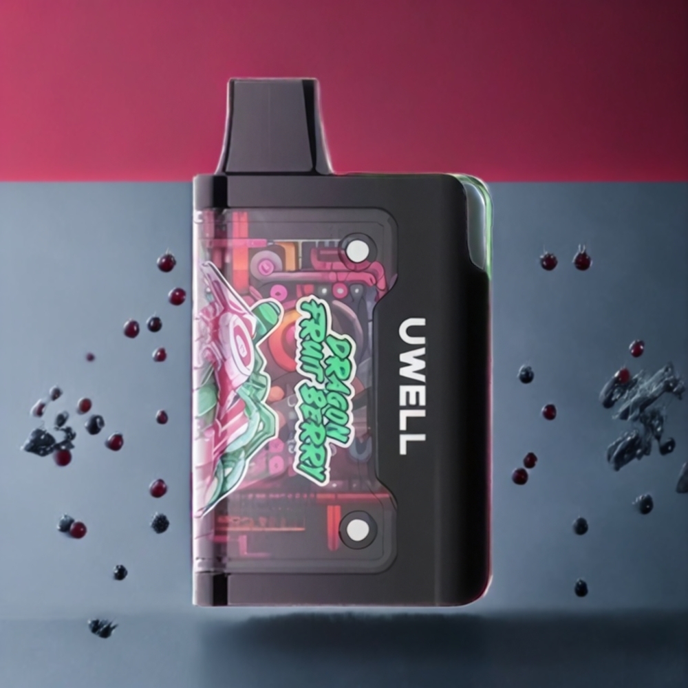UWELL Cyberbar 8000 16ml 8000 Puff Mesh 1.0 Ohm Draktfrukt Bær Norge Engros