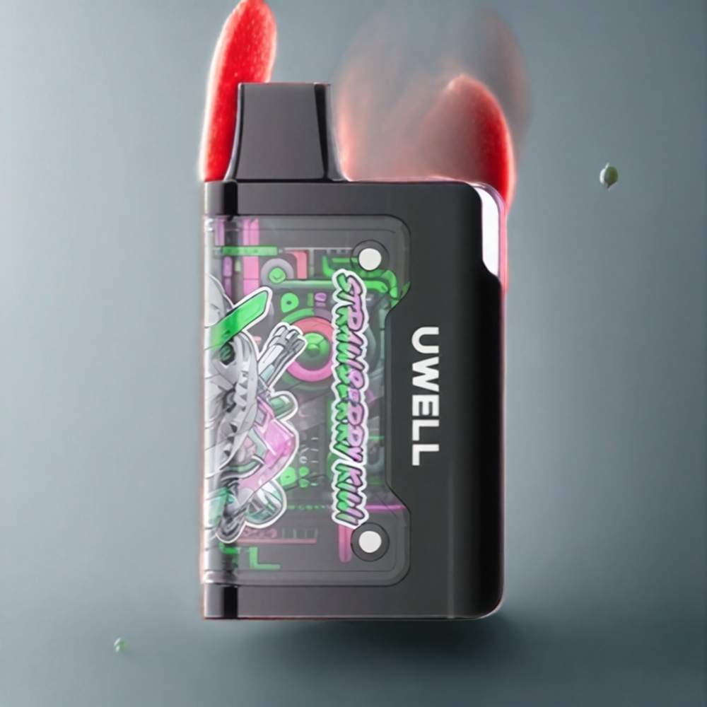 UWELL Cyberbar 8000 Norge Engros 16ml Jordbær Kiwi Mesh 1.0 ohm 1800 mAh