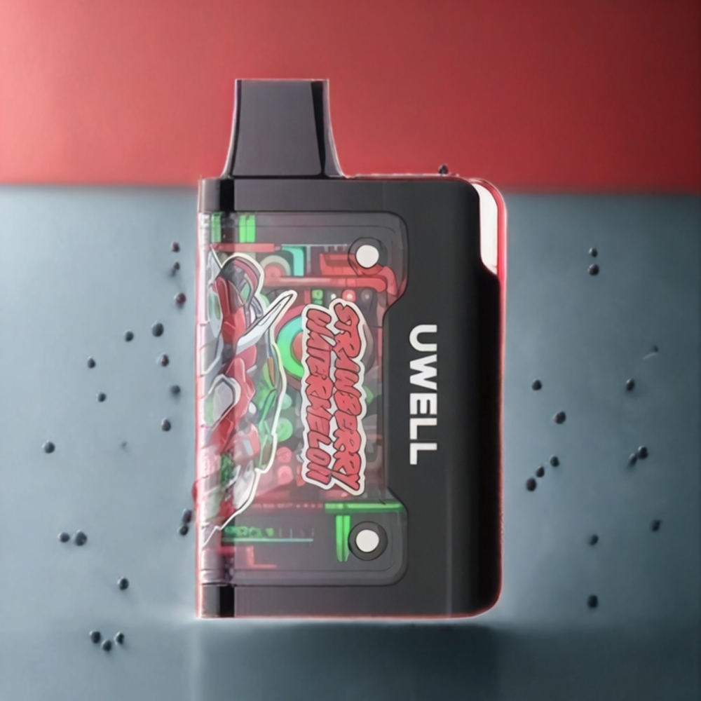 UWELL Cyberbar 8000 Norge Engros Jordbær Vannmelon Mesh 1.0 ohm 16 ml 8000 Puff